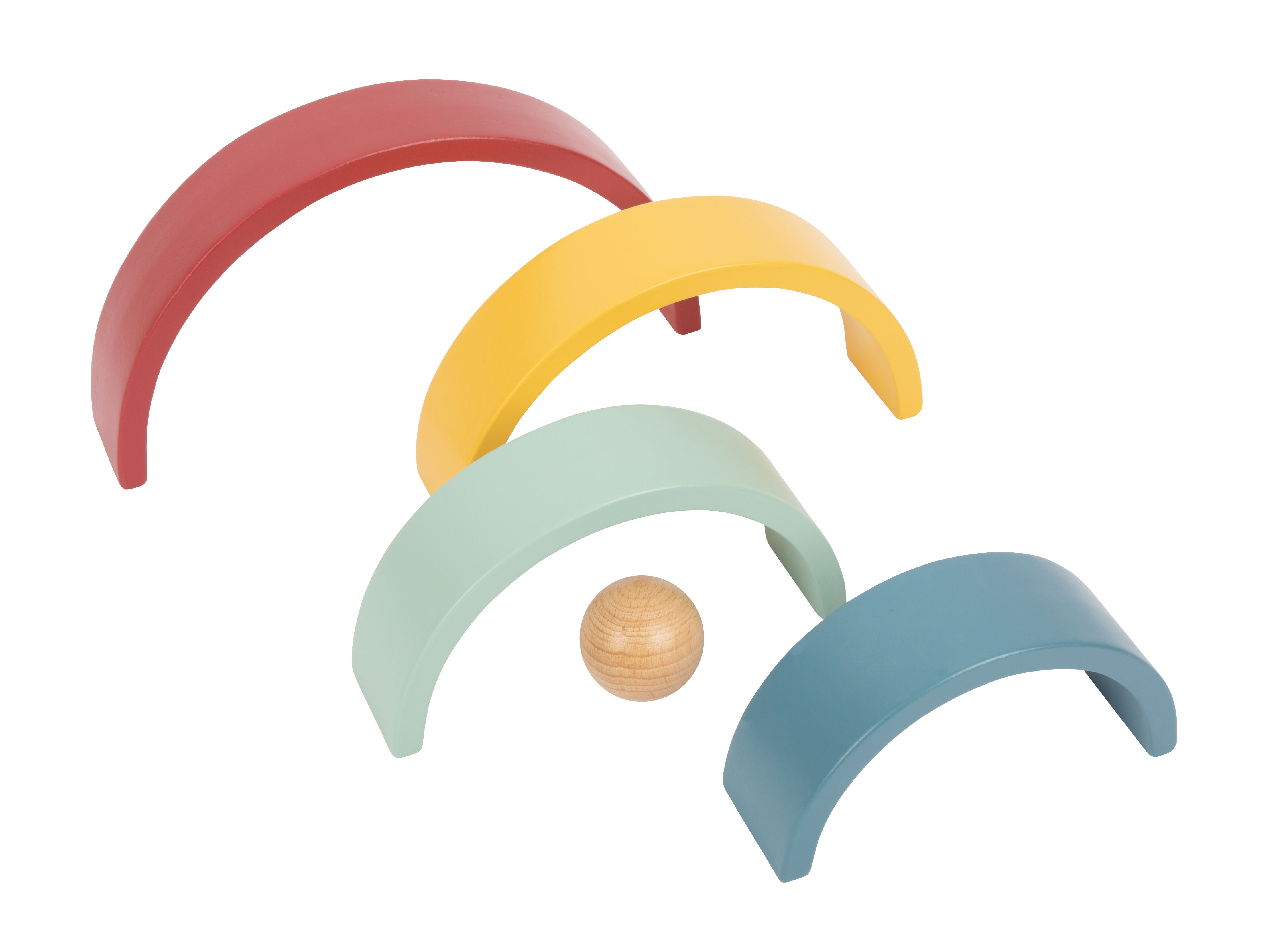 Holzbausteine Regenbogen „Safari“ für Kinder
