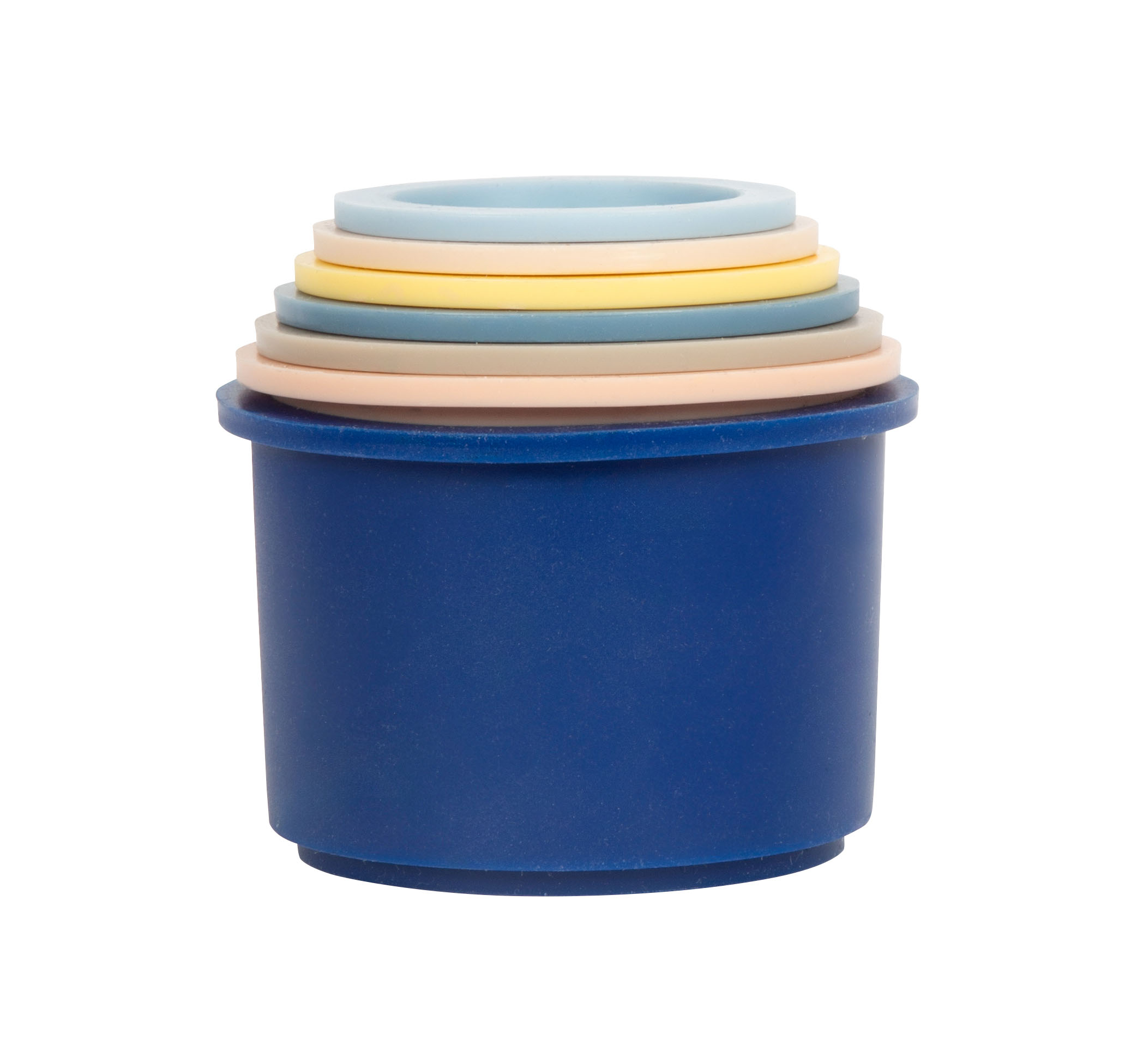 Silikon-Stapelbecher ineinander, platzsparend