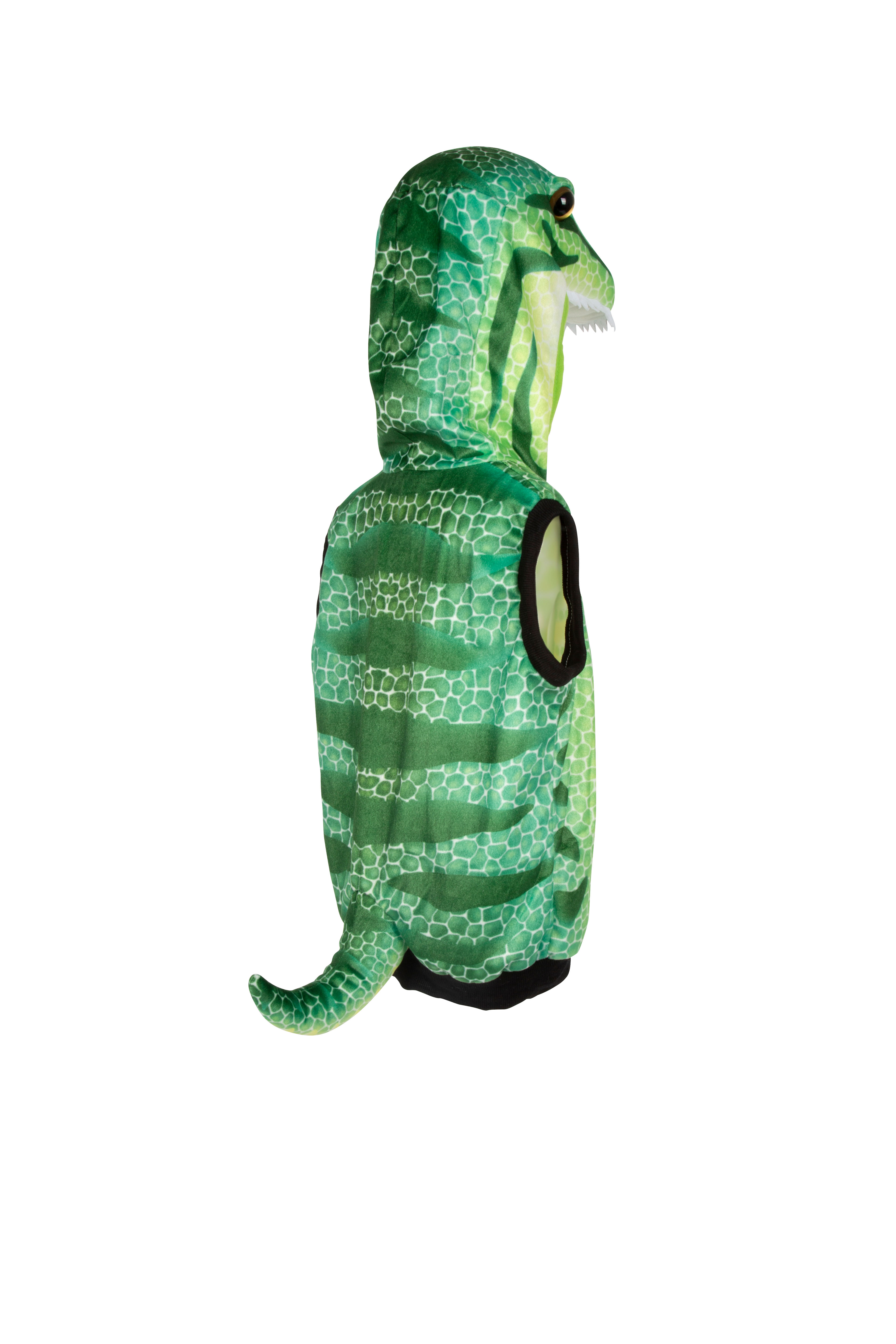 Kostüm Weste Dino grün Rückseite