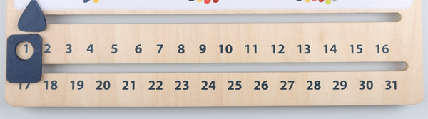 Lerntafel Datumsanzeige