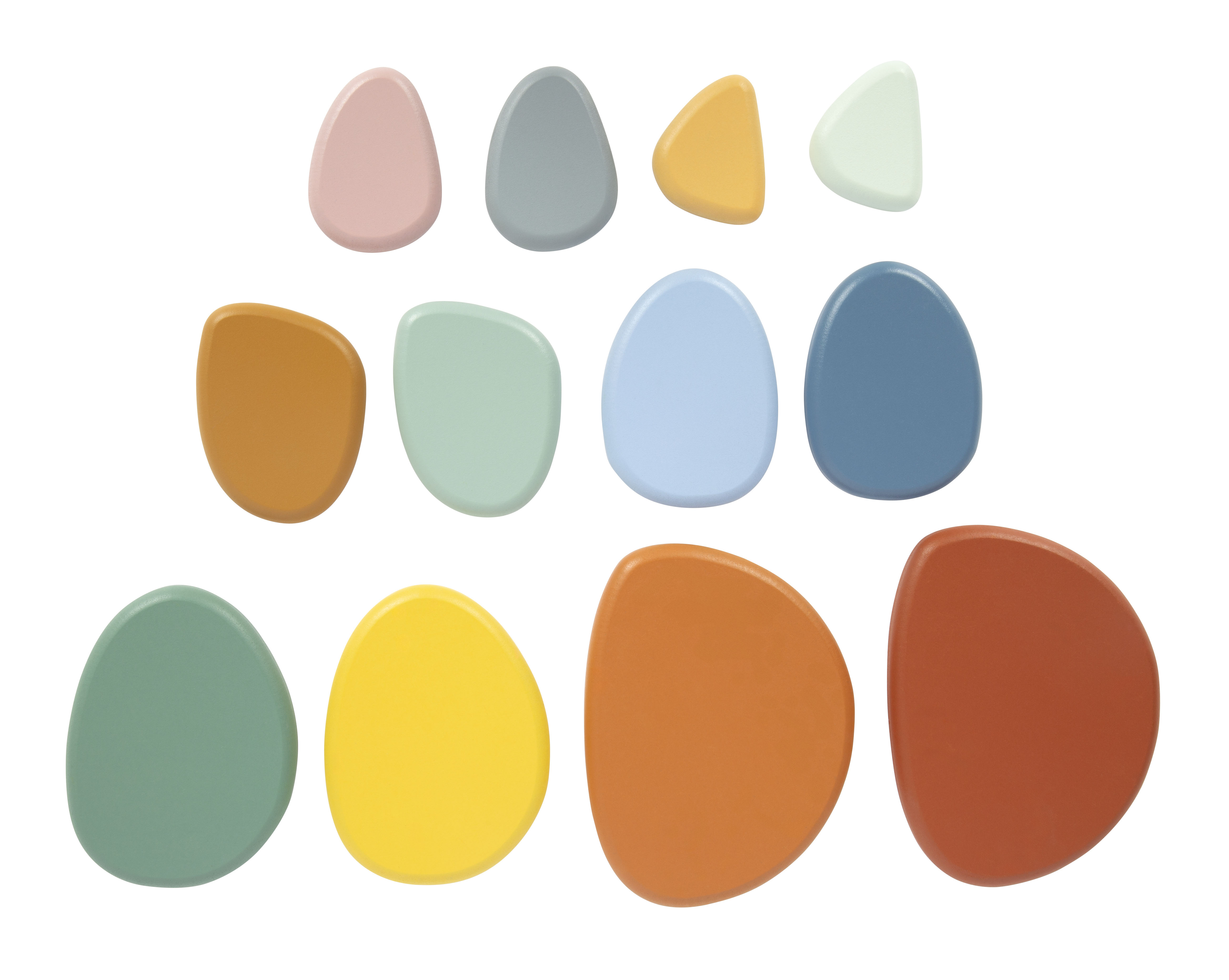 Balancierspiel Flusssteine, zwölf Einzelteile