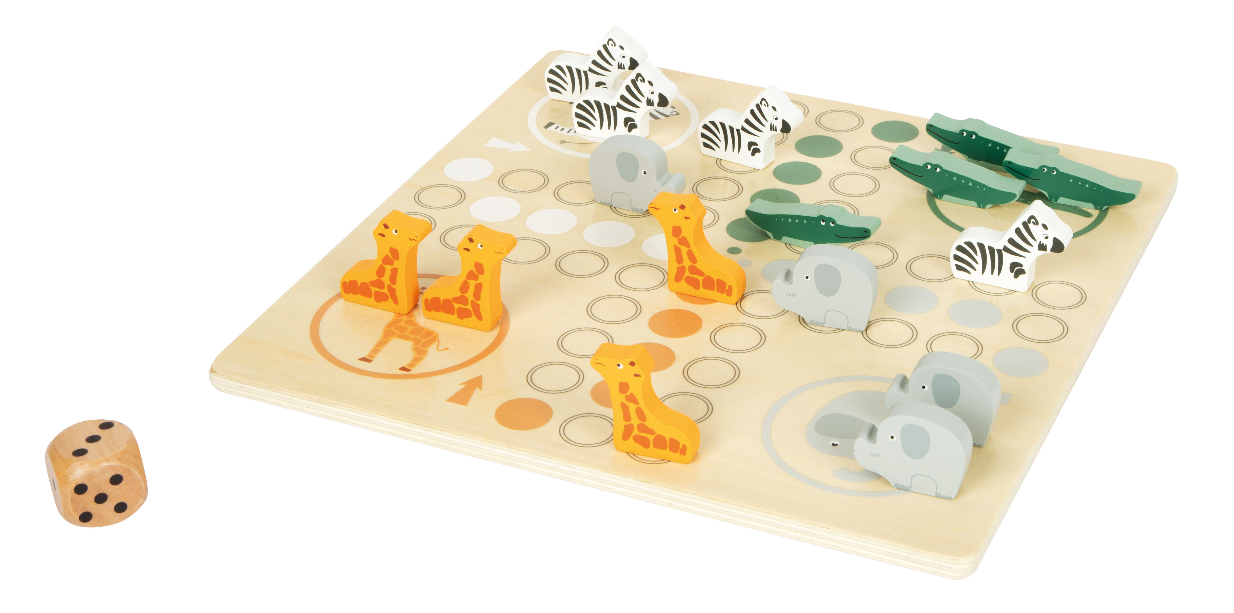 Ludo Spiel im Safari-Design