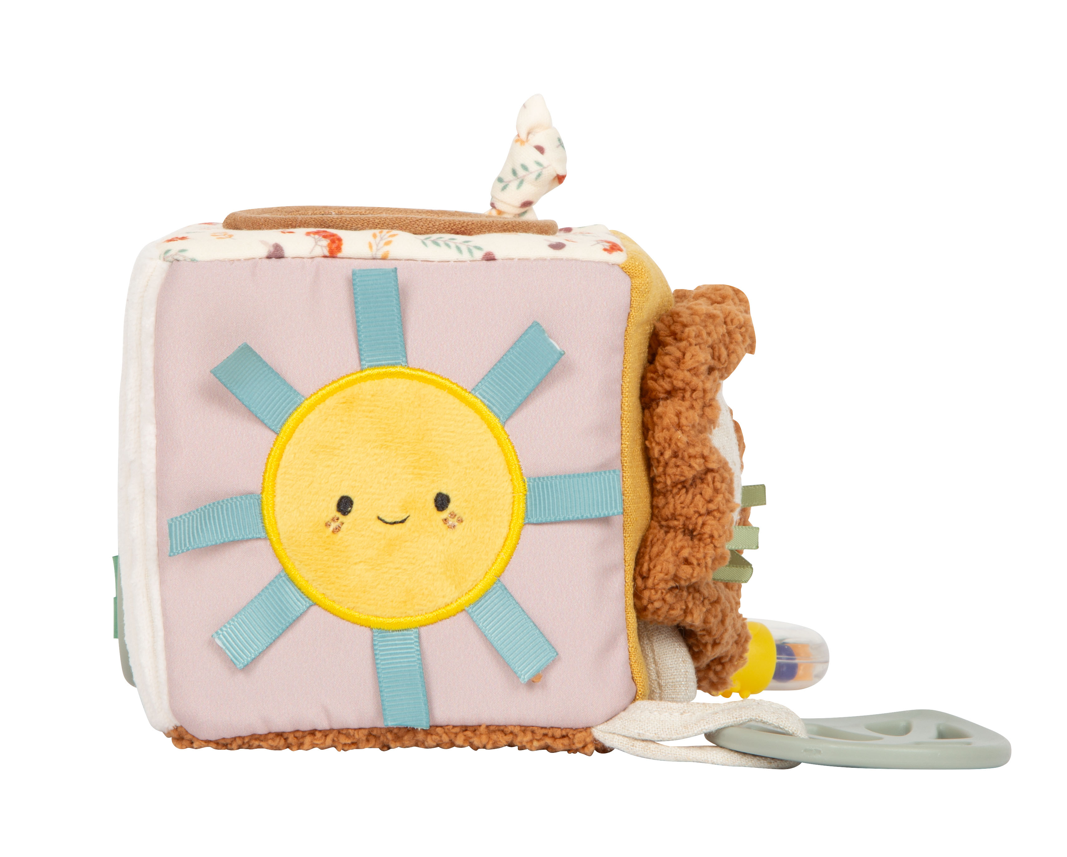 Spielwürfel Little Lion aus Stoff mit strukturierter Sonne