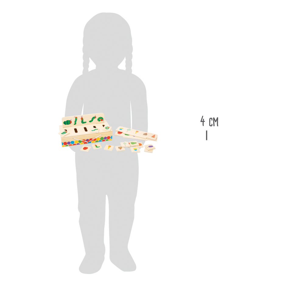 Raupe Nimmersatt Bildersortierbox für Kinder