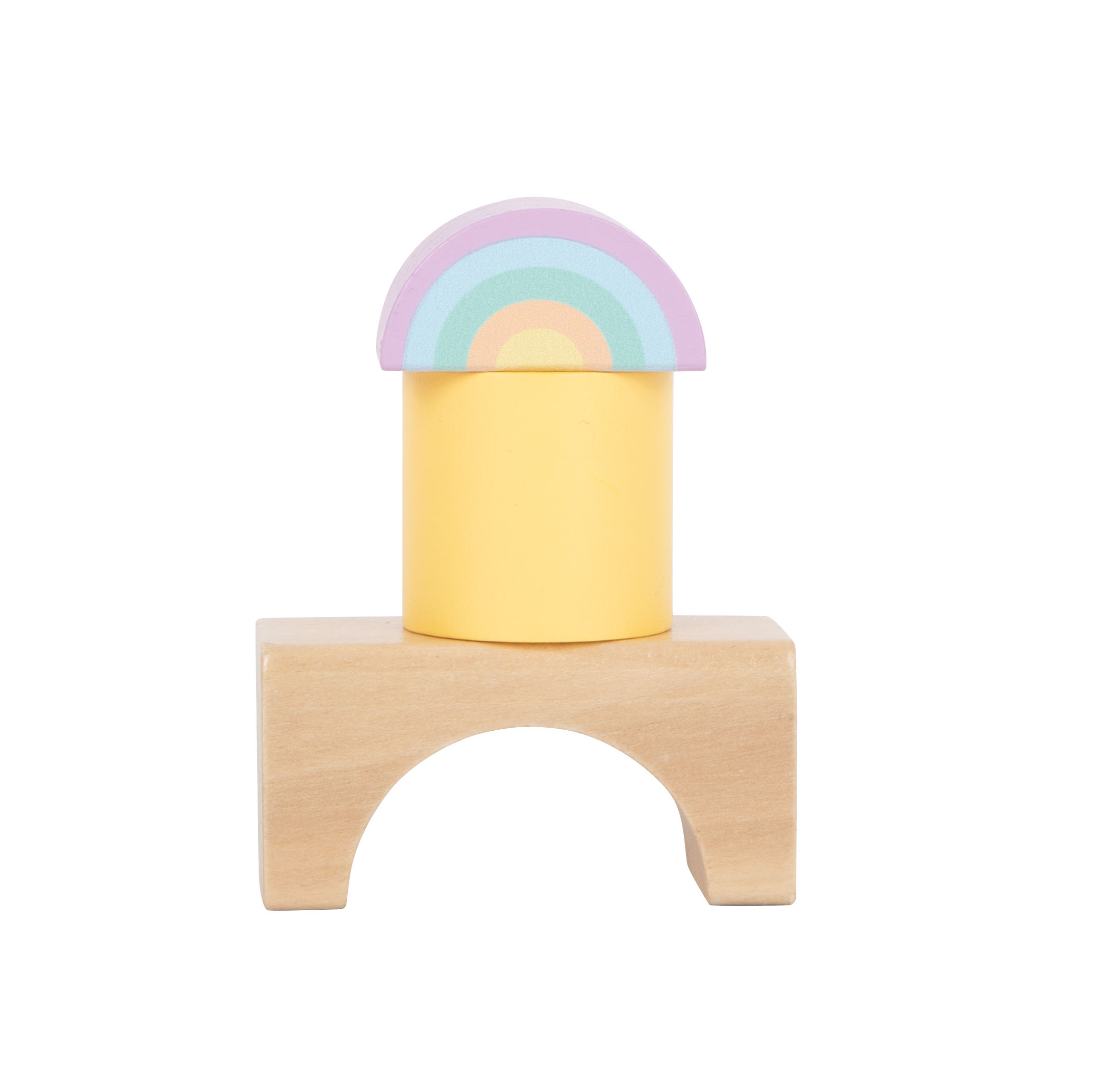 Holzbausteine Pastell für Kinder