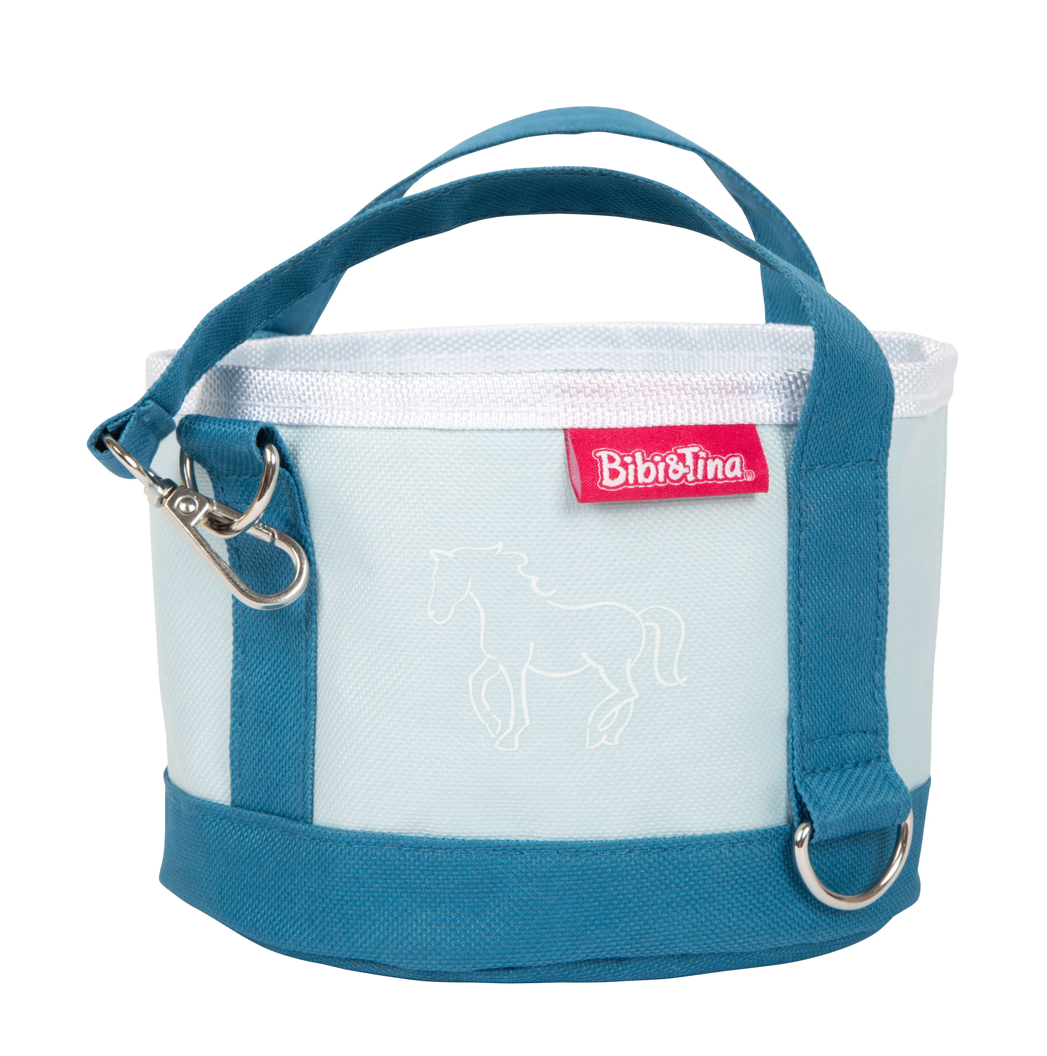 Pferdefutter-Set mit Tasche