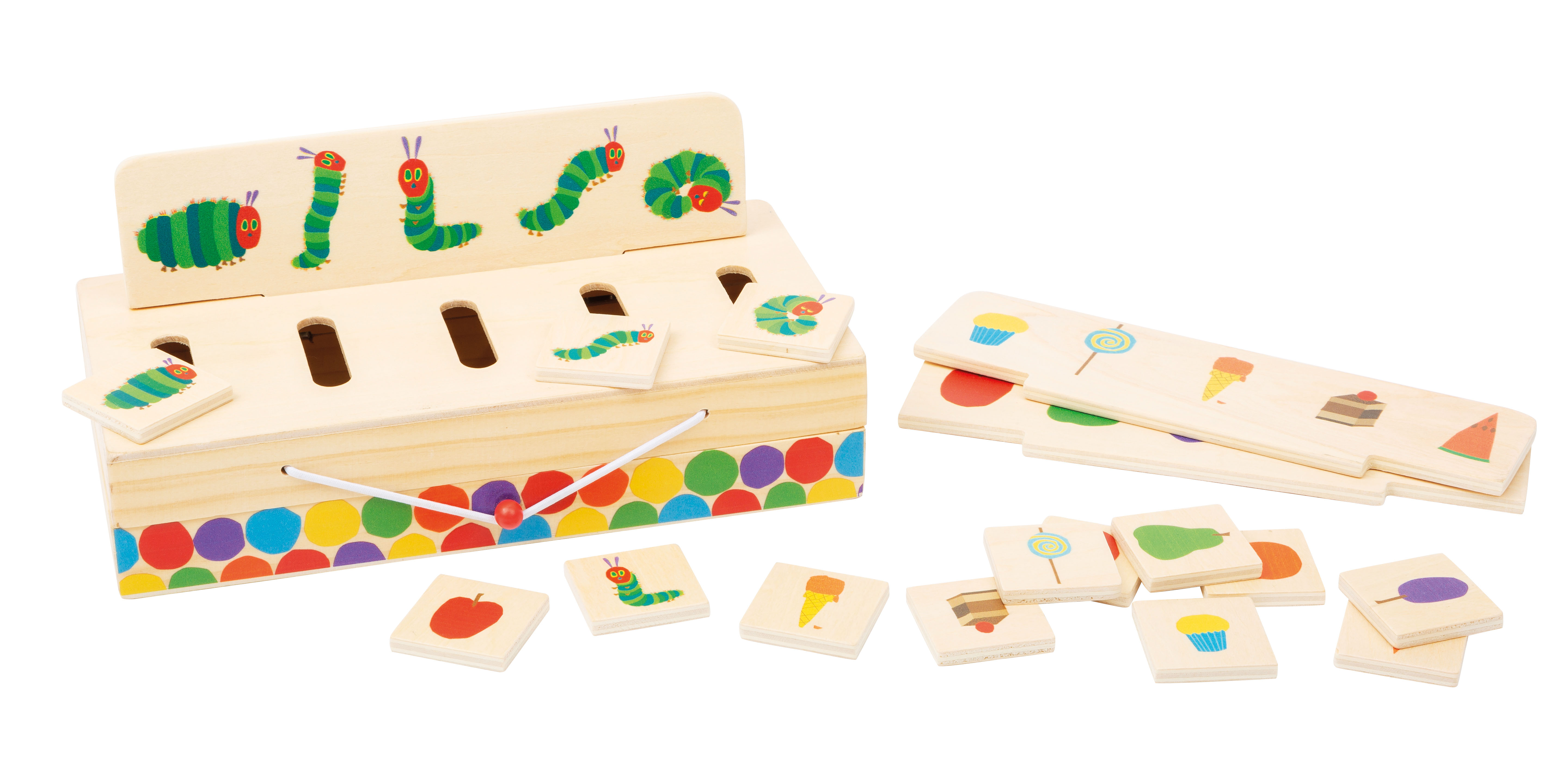 Raupe Nimmersatt Bildersortierbox für Kinder