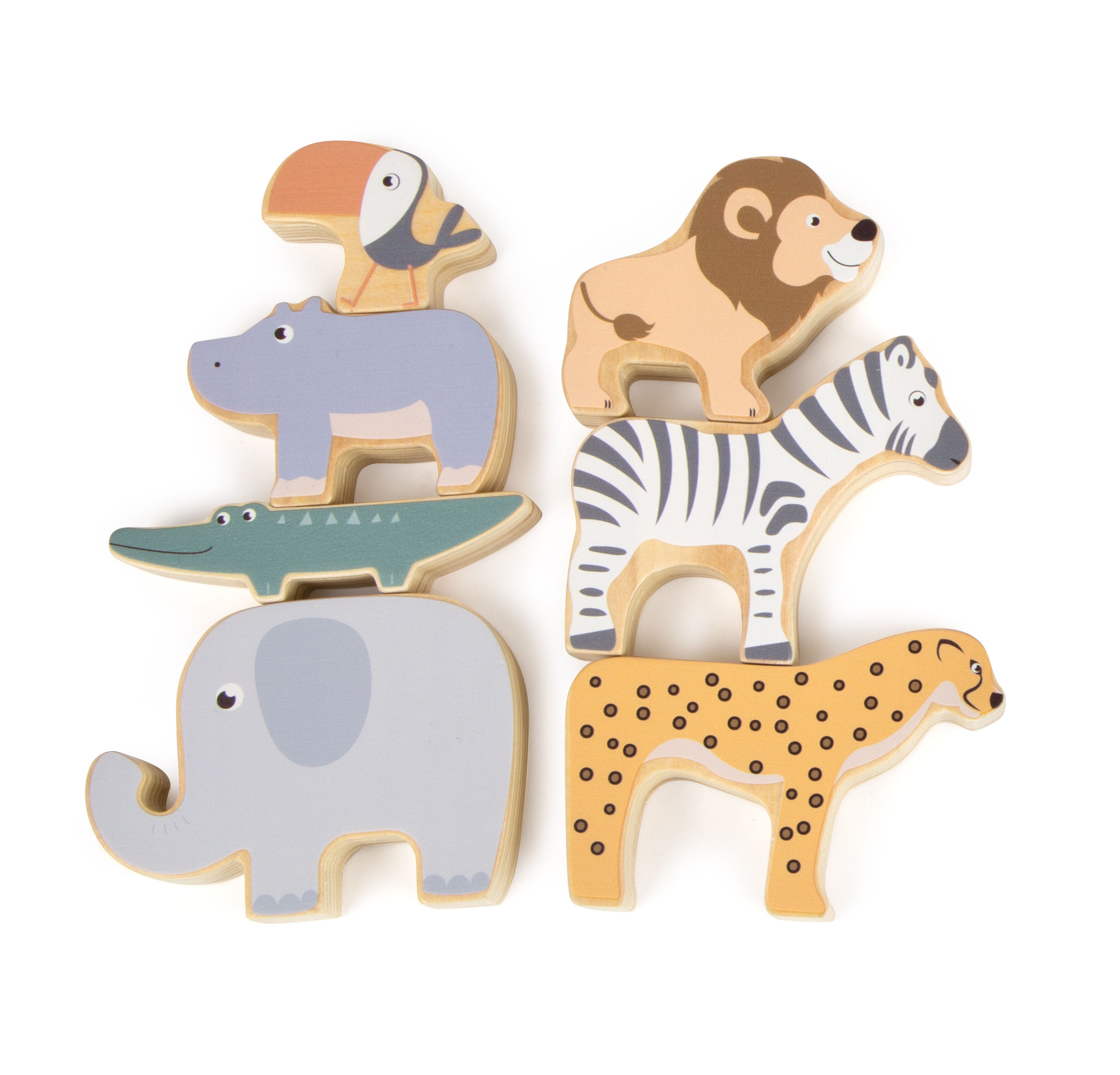 Stapeltiere „Safari“ für Kinder