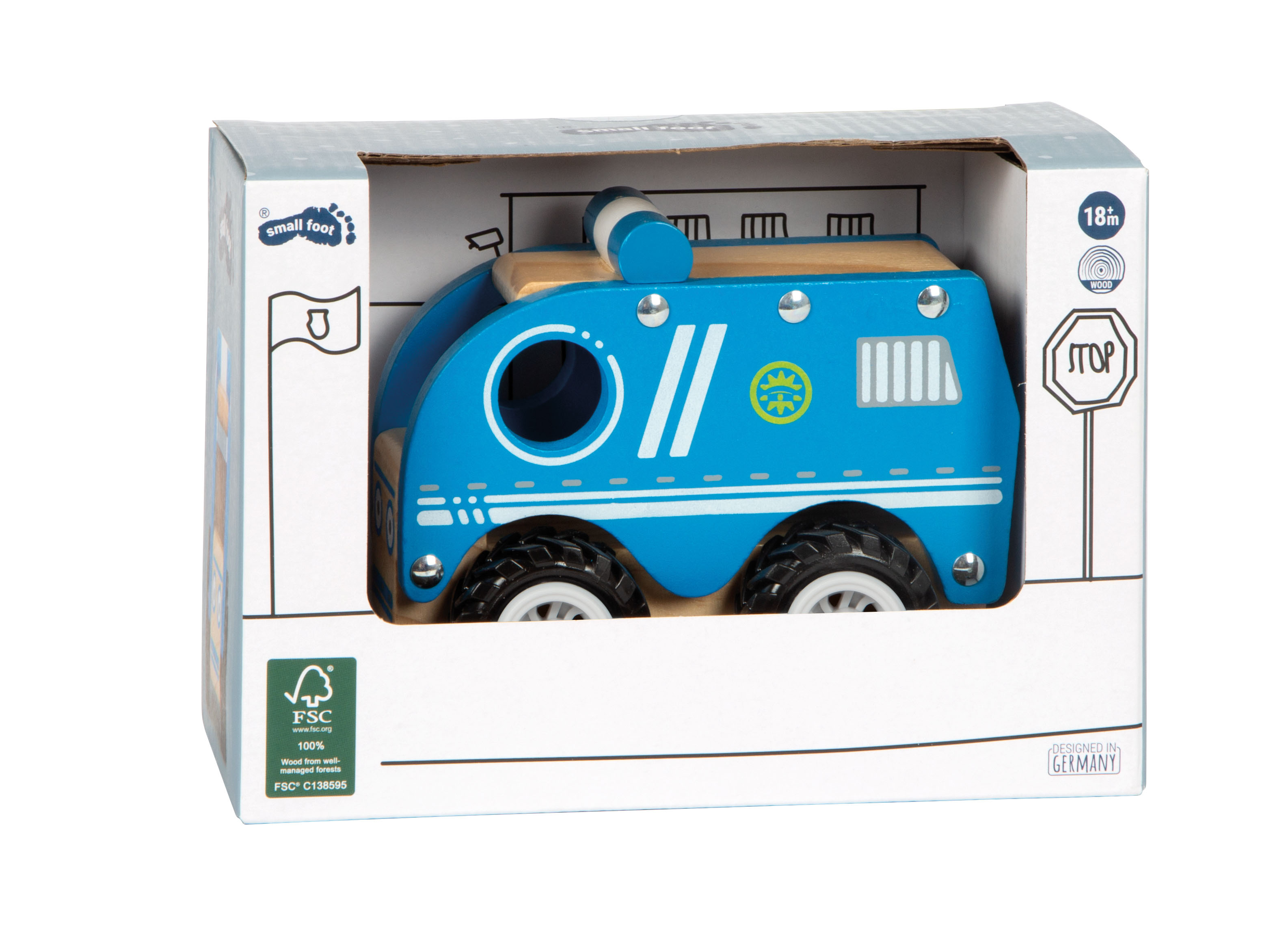 Spielzeugwagen, Holzspielzeug, Blau, Wagen, Autospielzeug