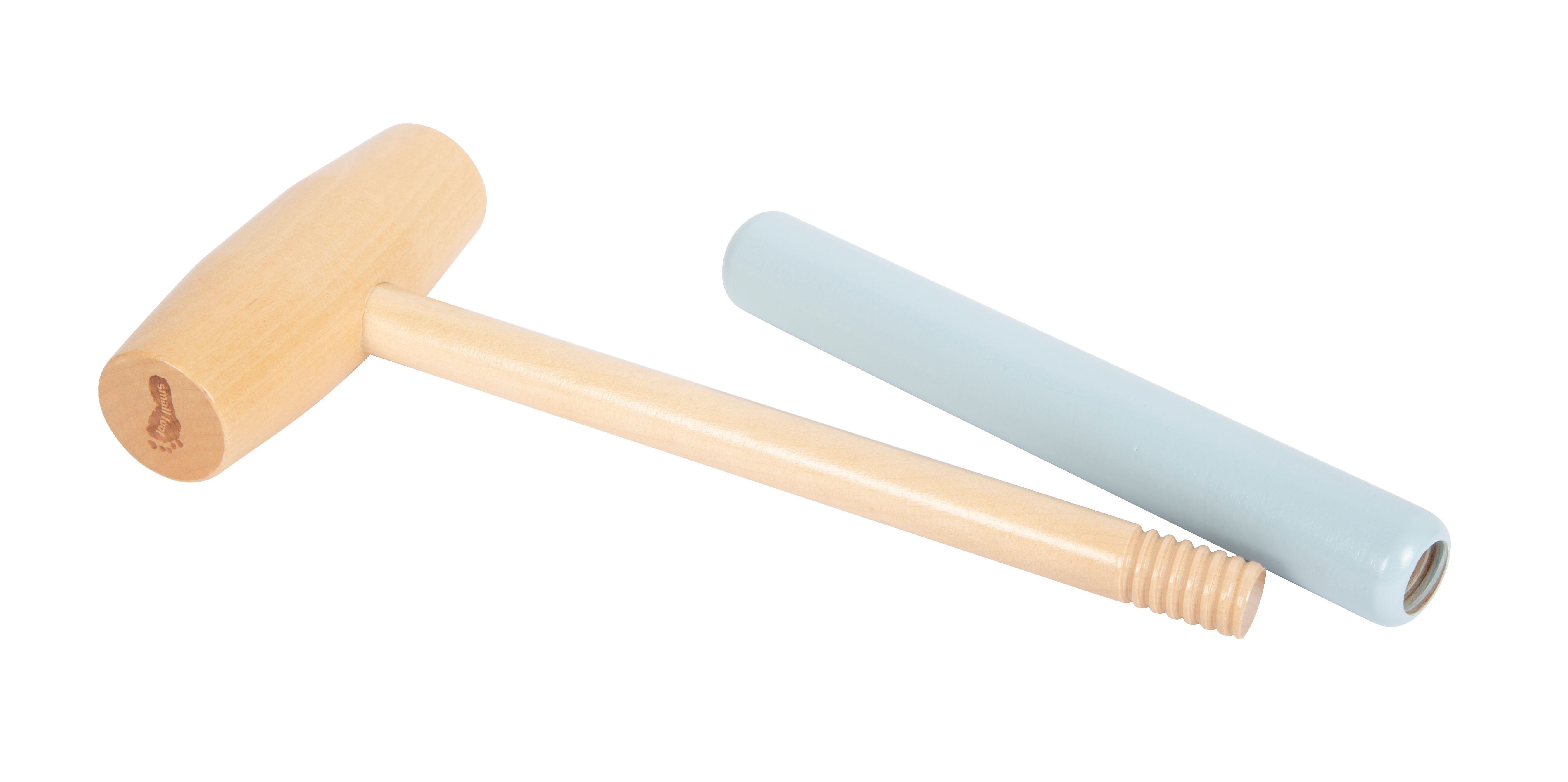 Pflock aus Holz in zwei verschiedenen Farben