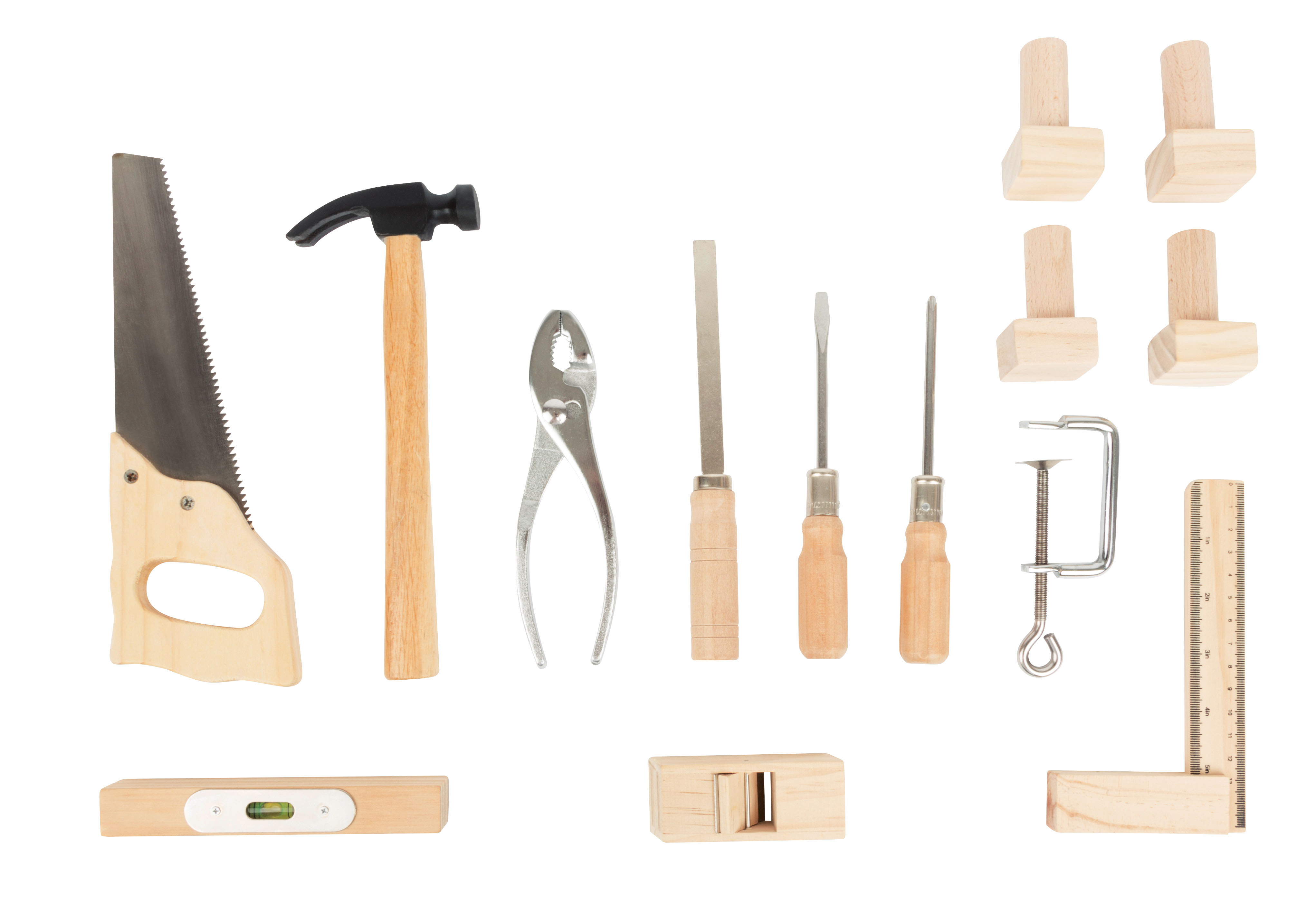 Kinderwerkbank Blau mit Zubehör für Kinder