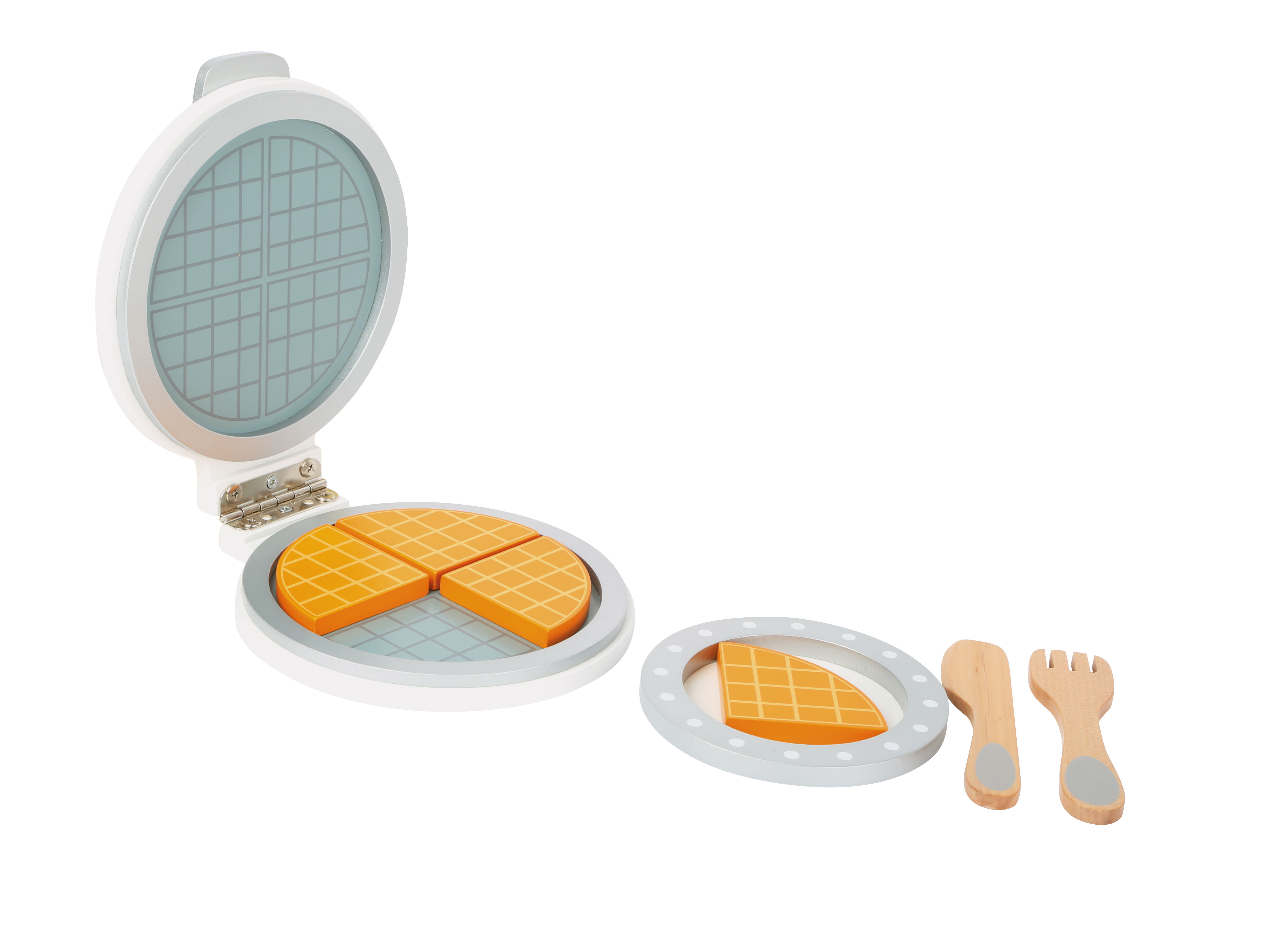 Waffeleisen aus Holz für die Kinderküche