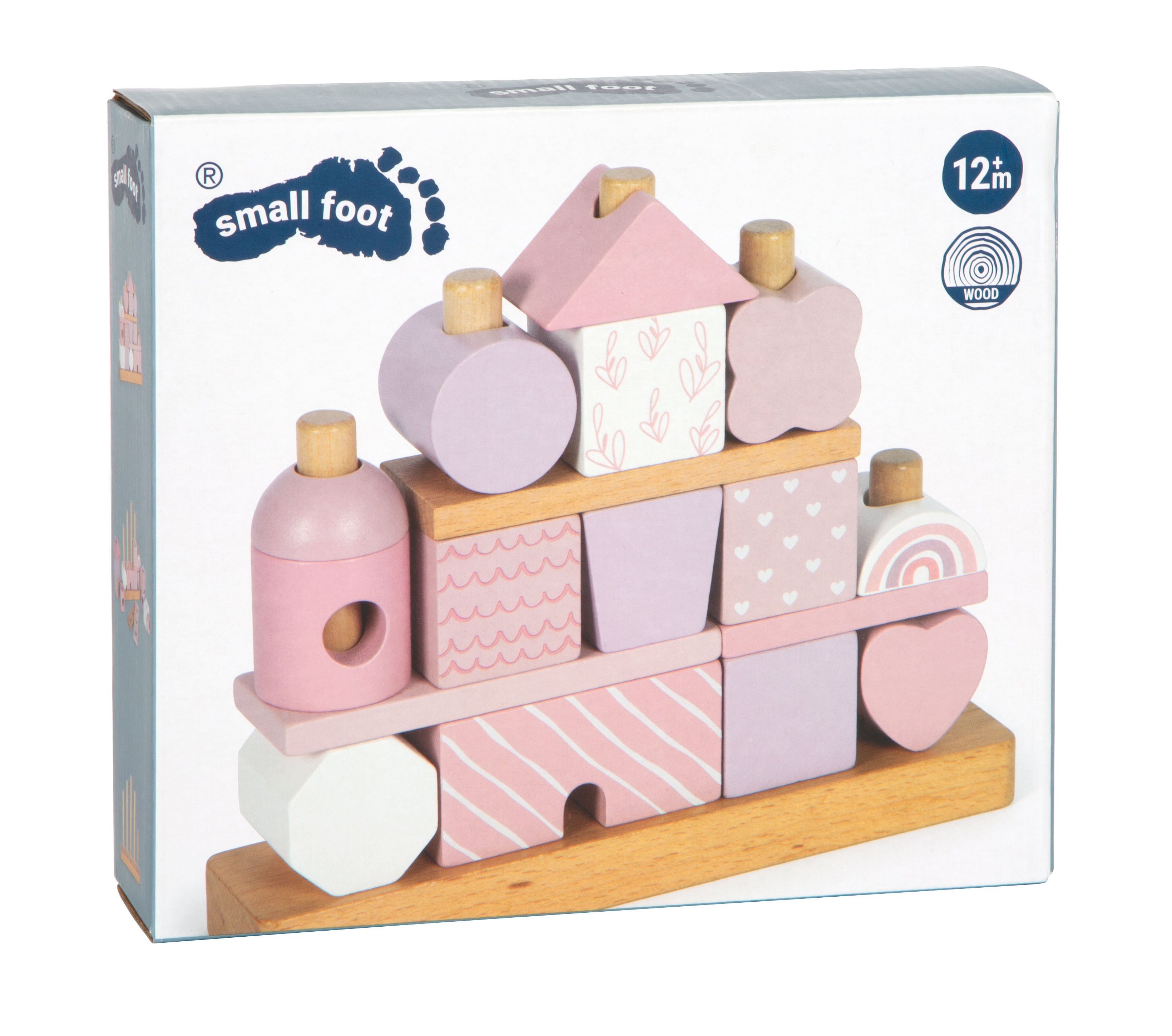 Stapelhaus rosa Verpackung