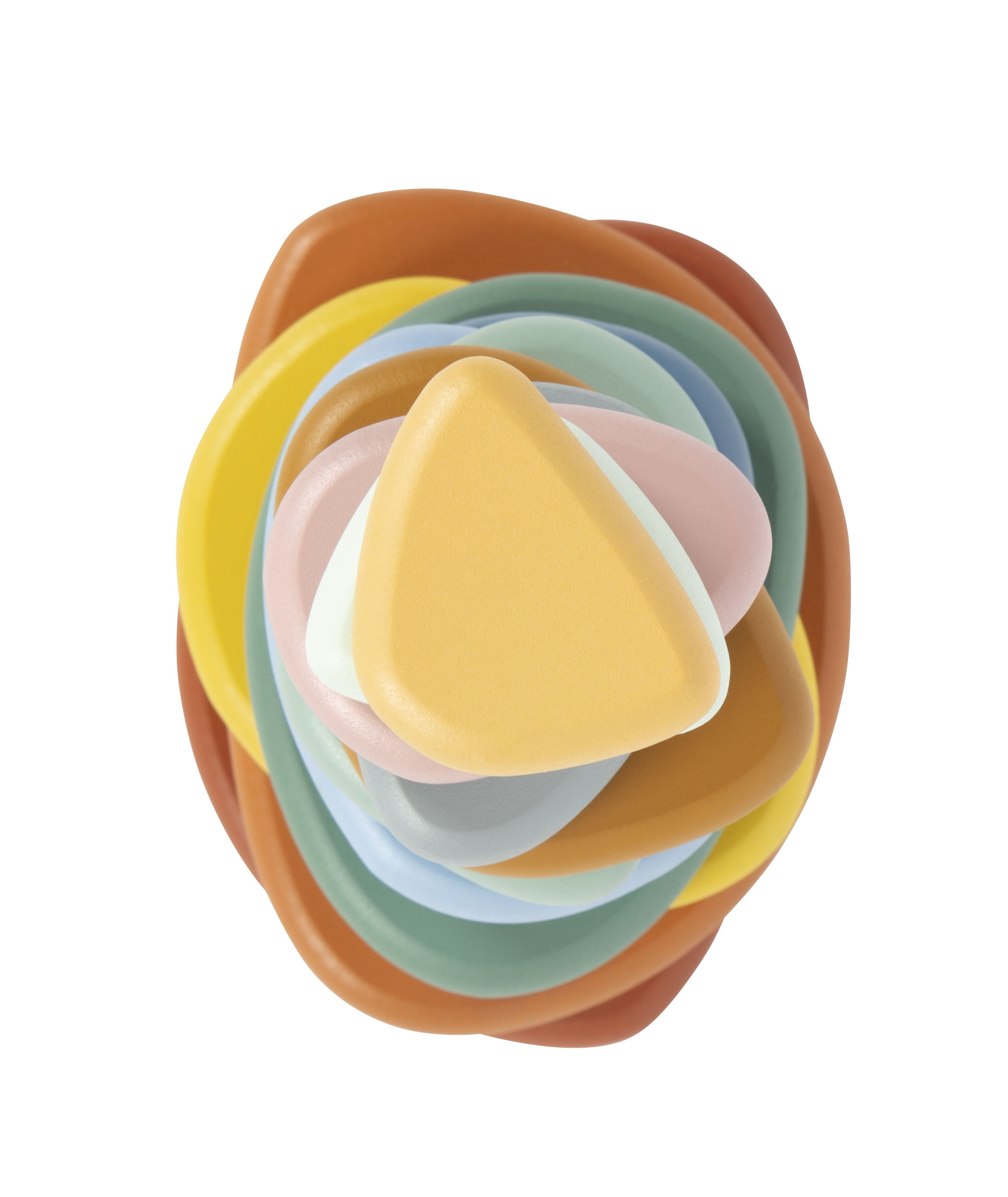 Montessori Balancierspiel Flusssteine Vogelperspektive Formen