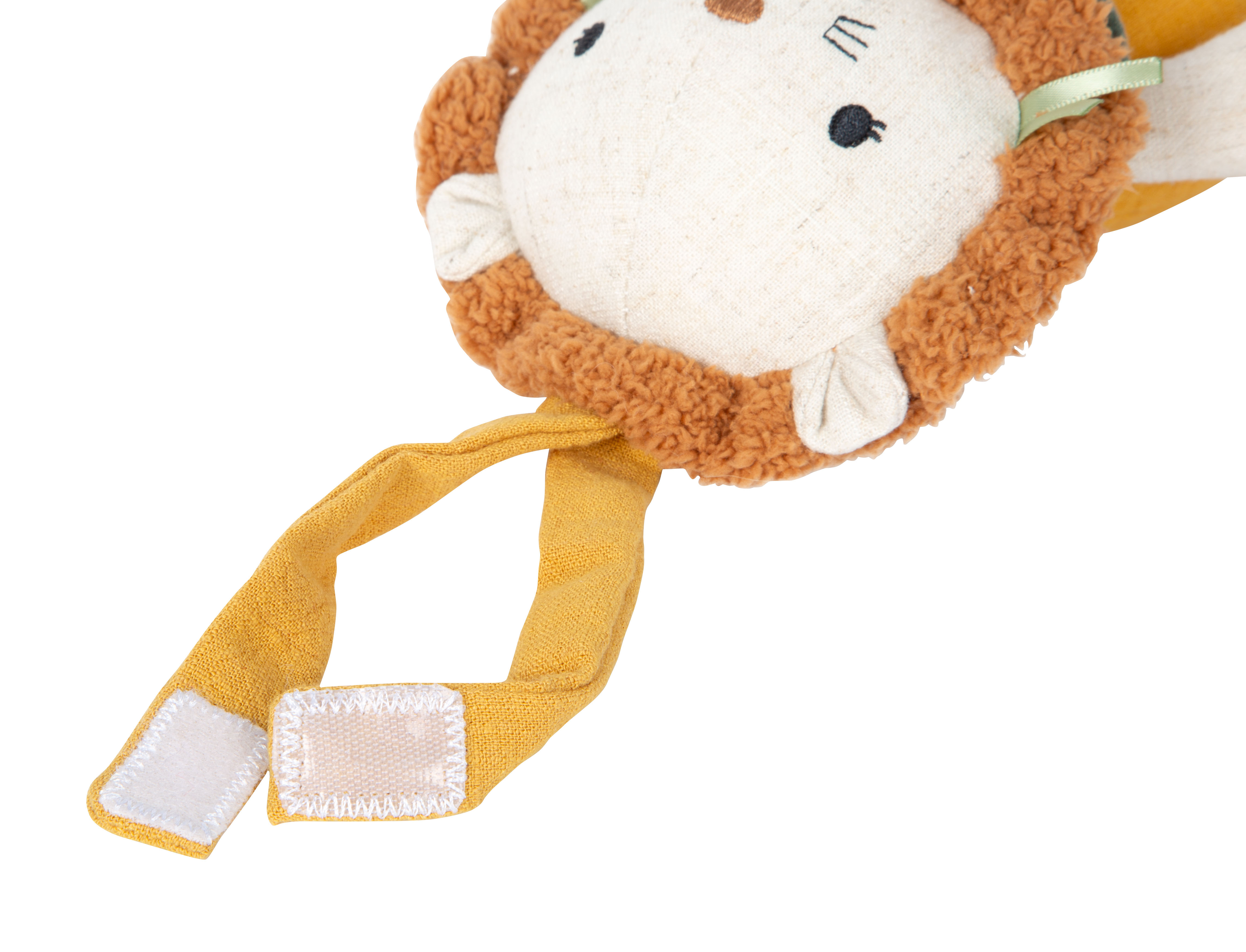 Babyspielzeug Löwe Stofftier mit Klett-Befestigung