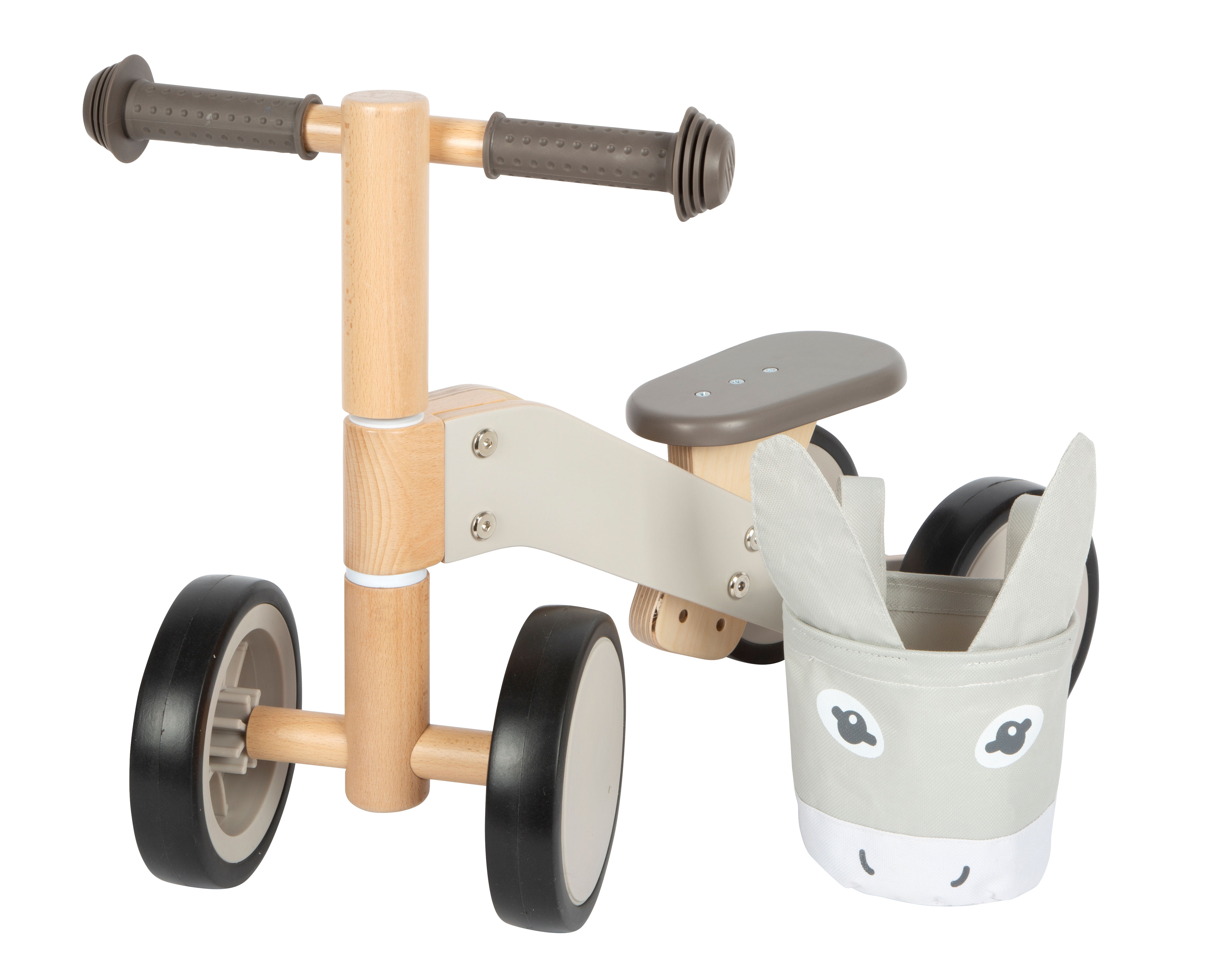 Laufrad mit vier Gummirädern, Transport, Dreirad, Fahrzeug