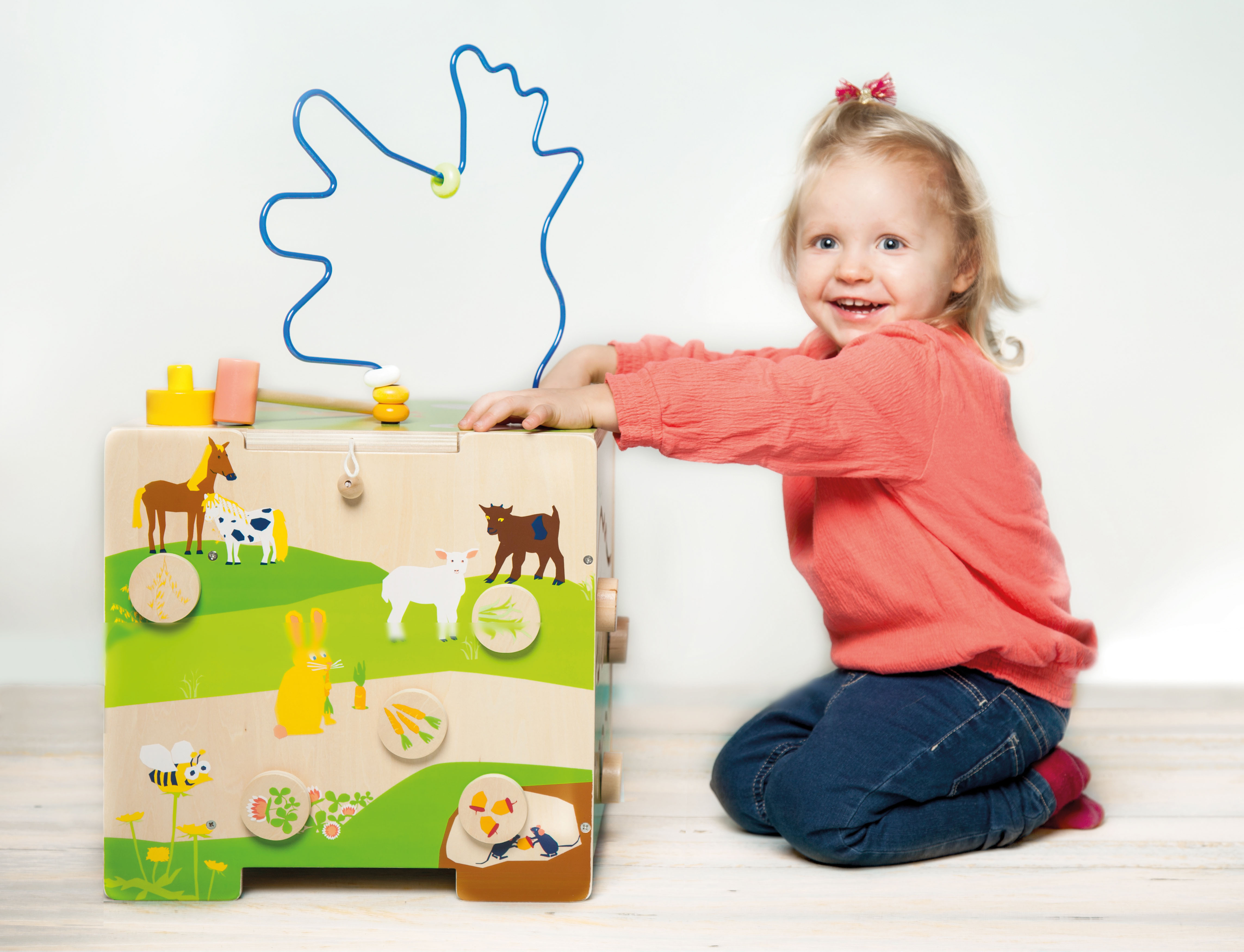 Motorikwürfel Landleben für Kinder