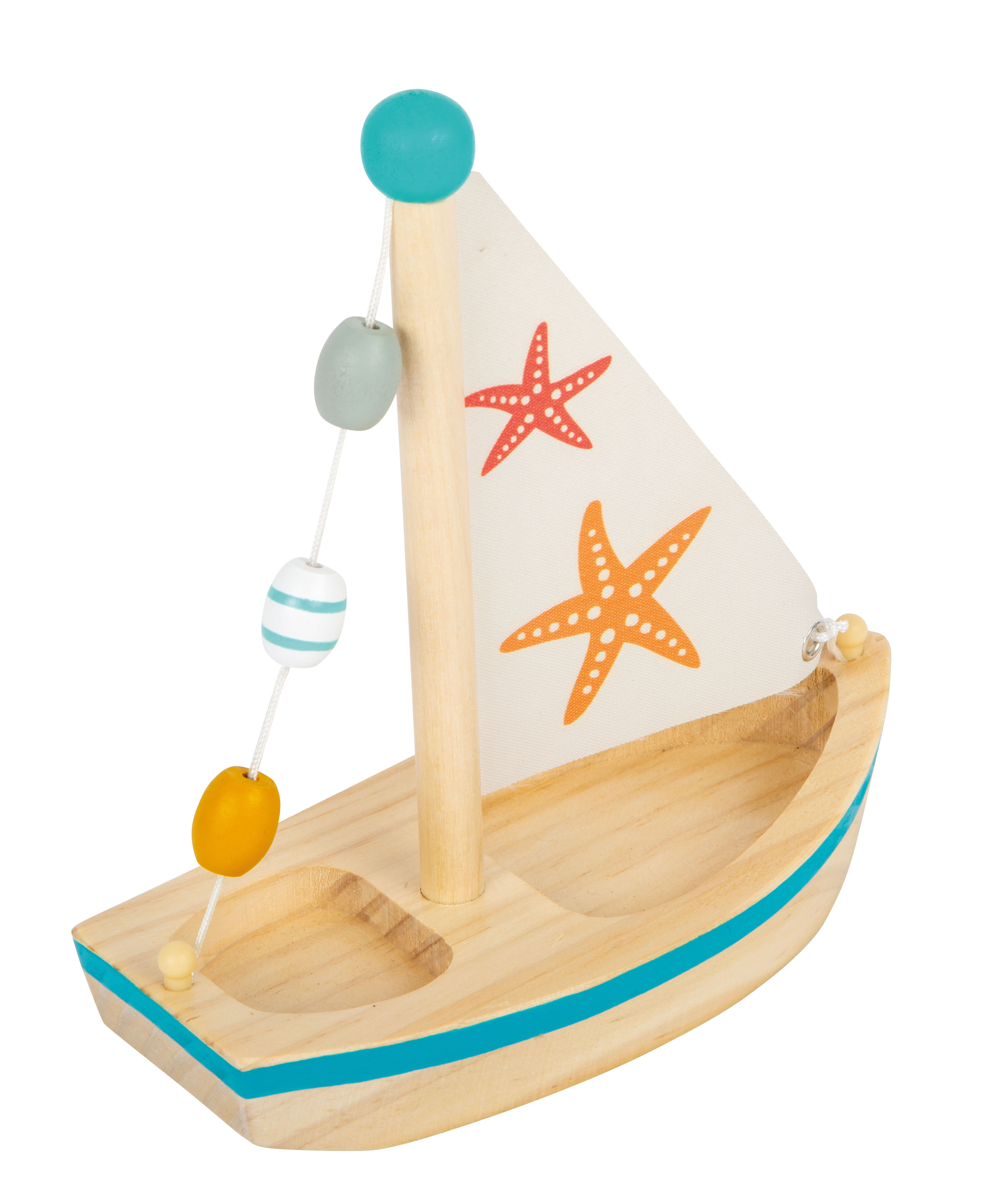 Segelboot zum Spielen im Wasser