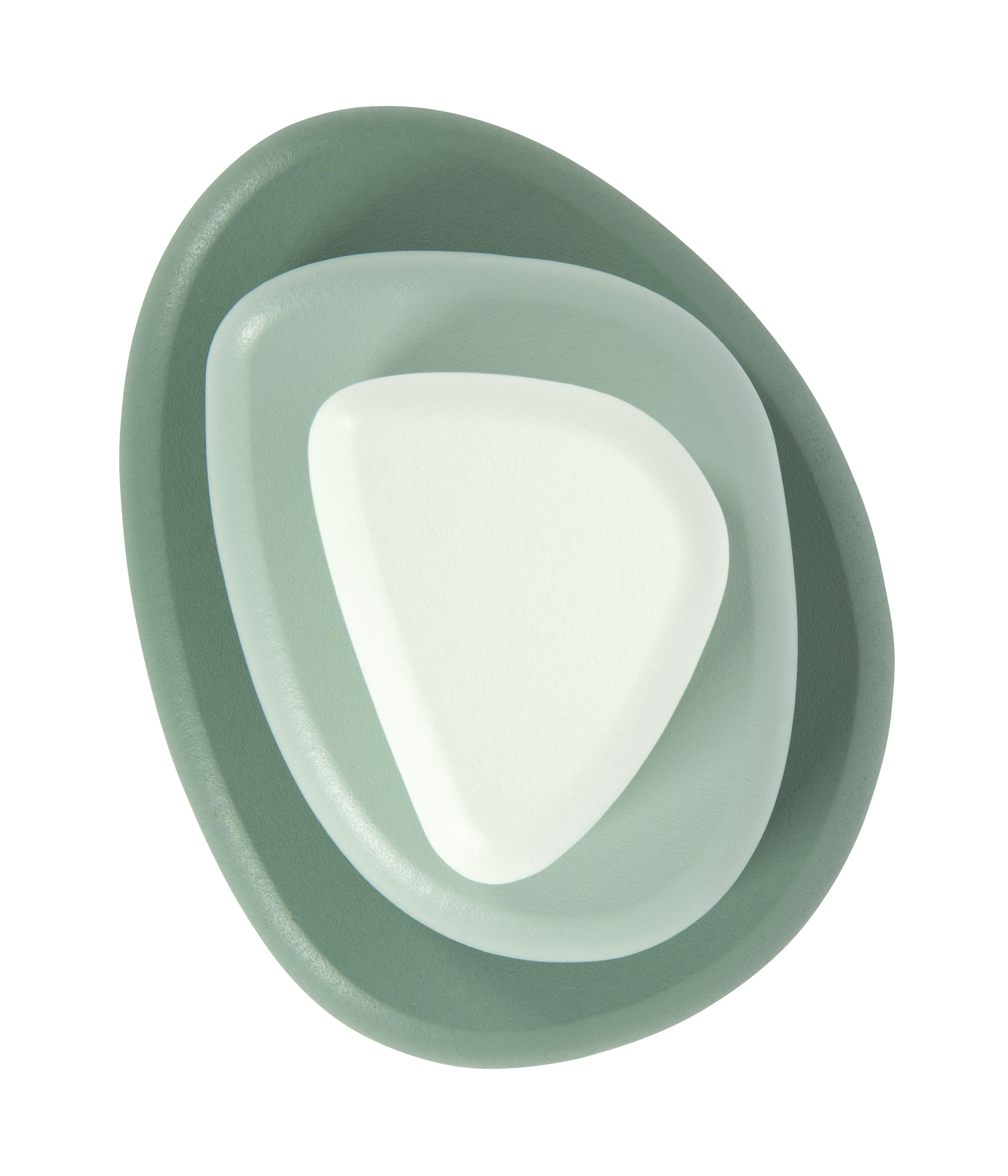 Montessori Balancierspiel Flusssteine unterschiedliche Formen grün