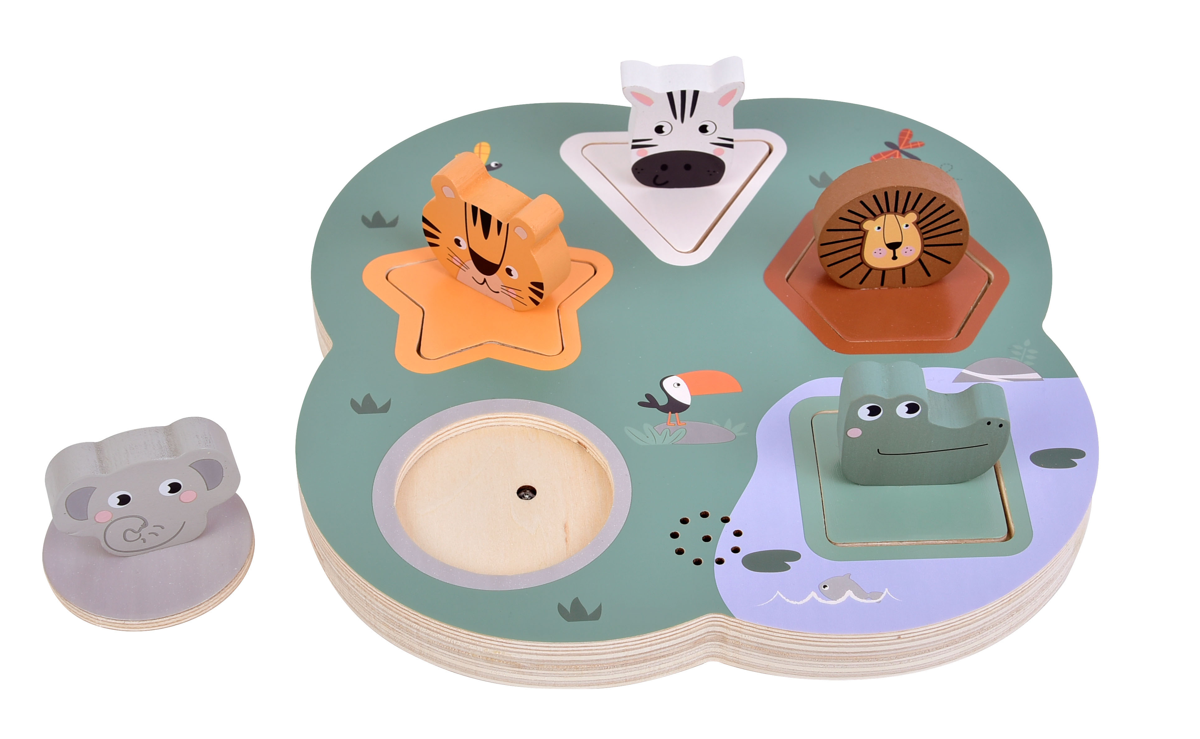 3D-Setzpuzzle Tierlaute mit Sound