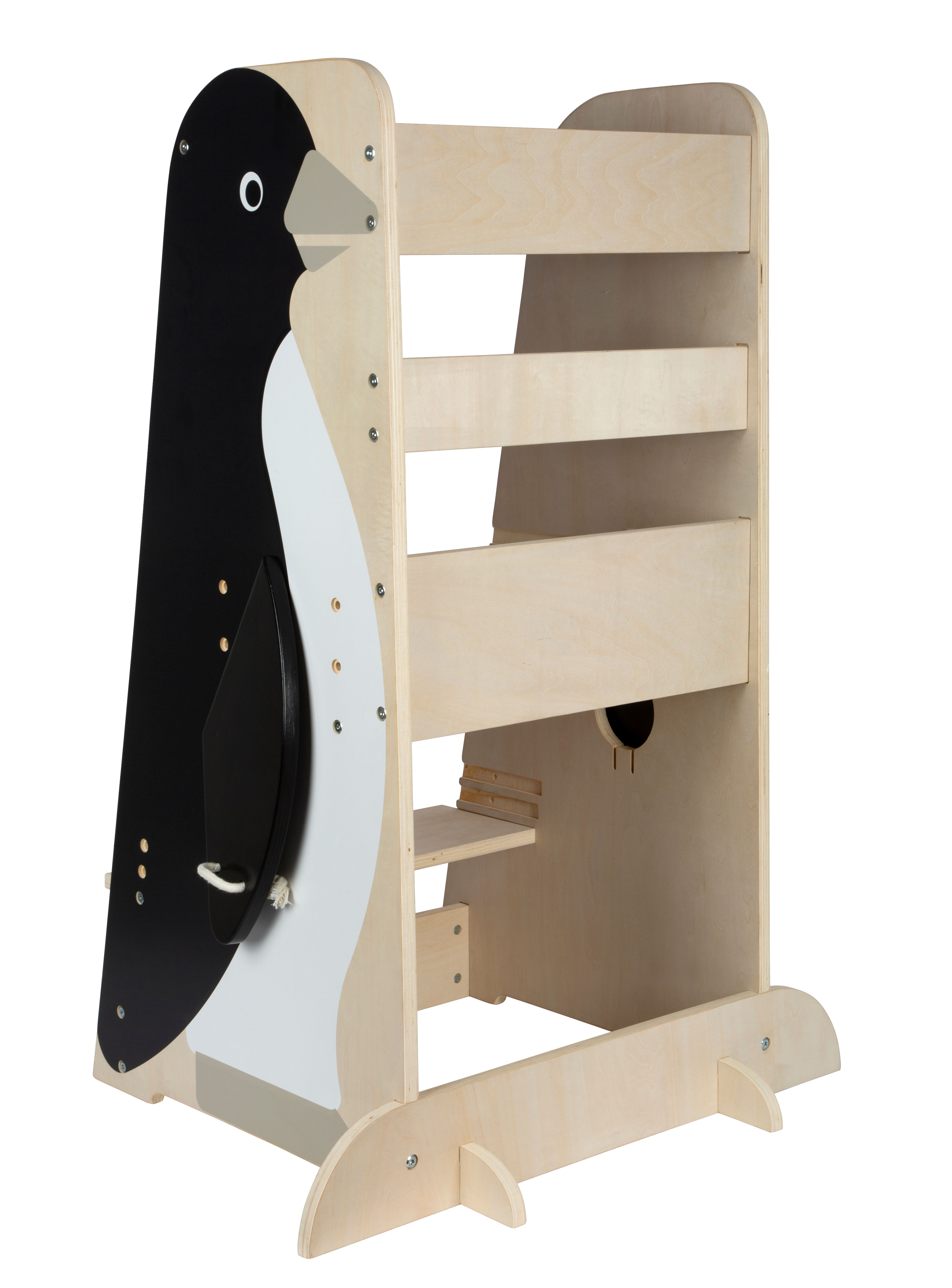 Kinder-Lernturm in Pinguin-Form