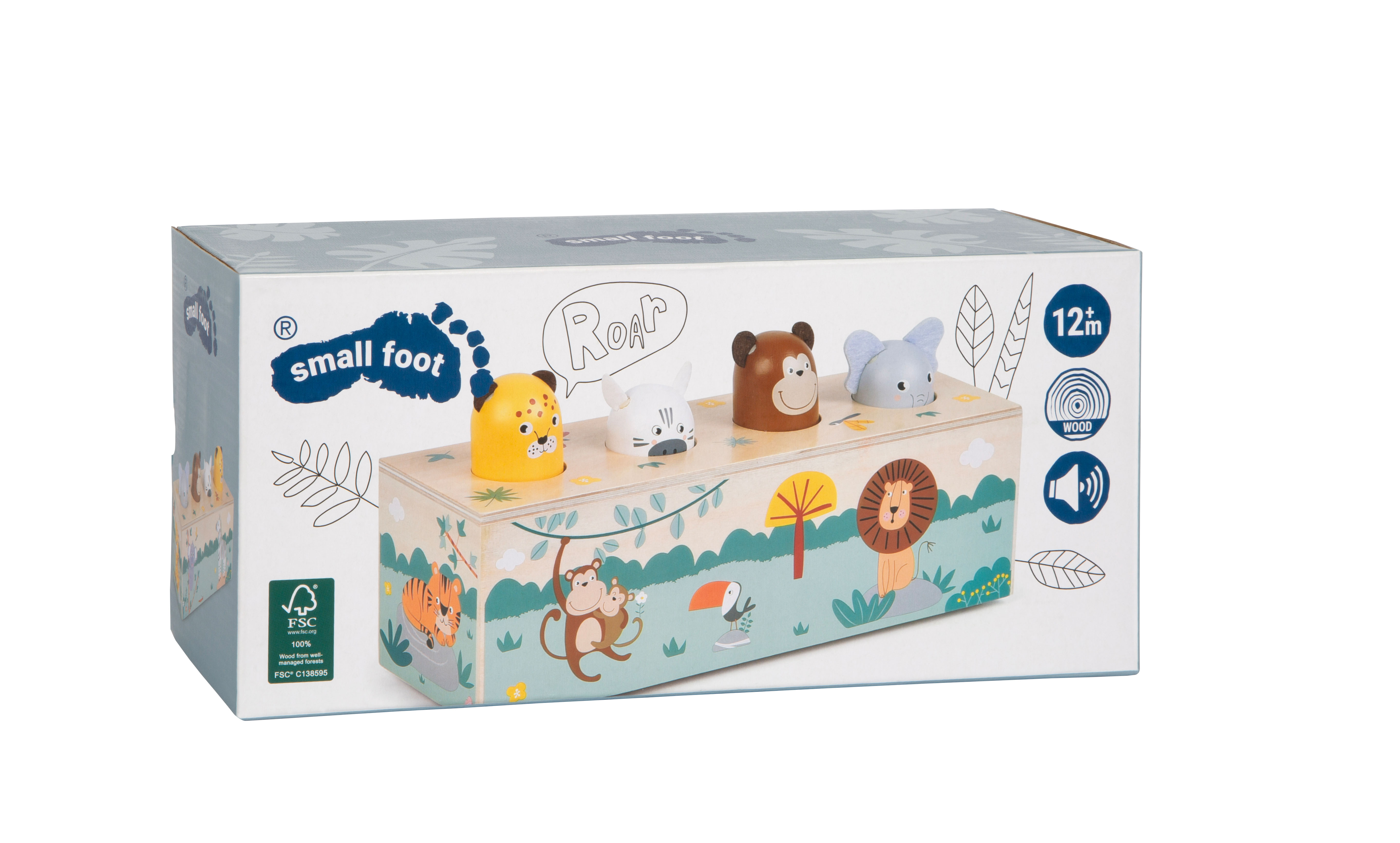 small foot Verpackung vom Sound Drückspiel Safari