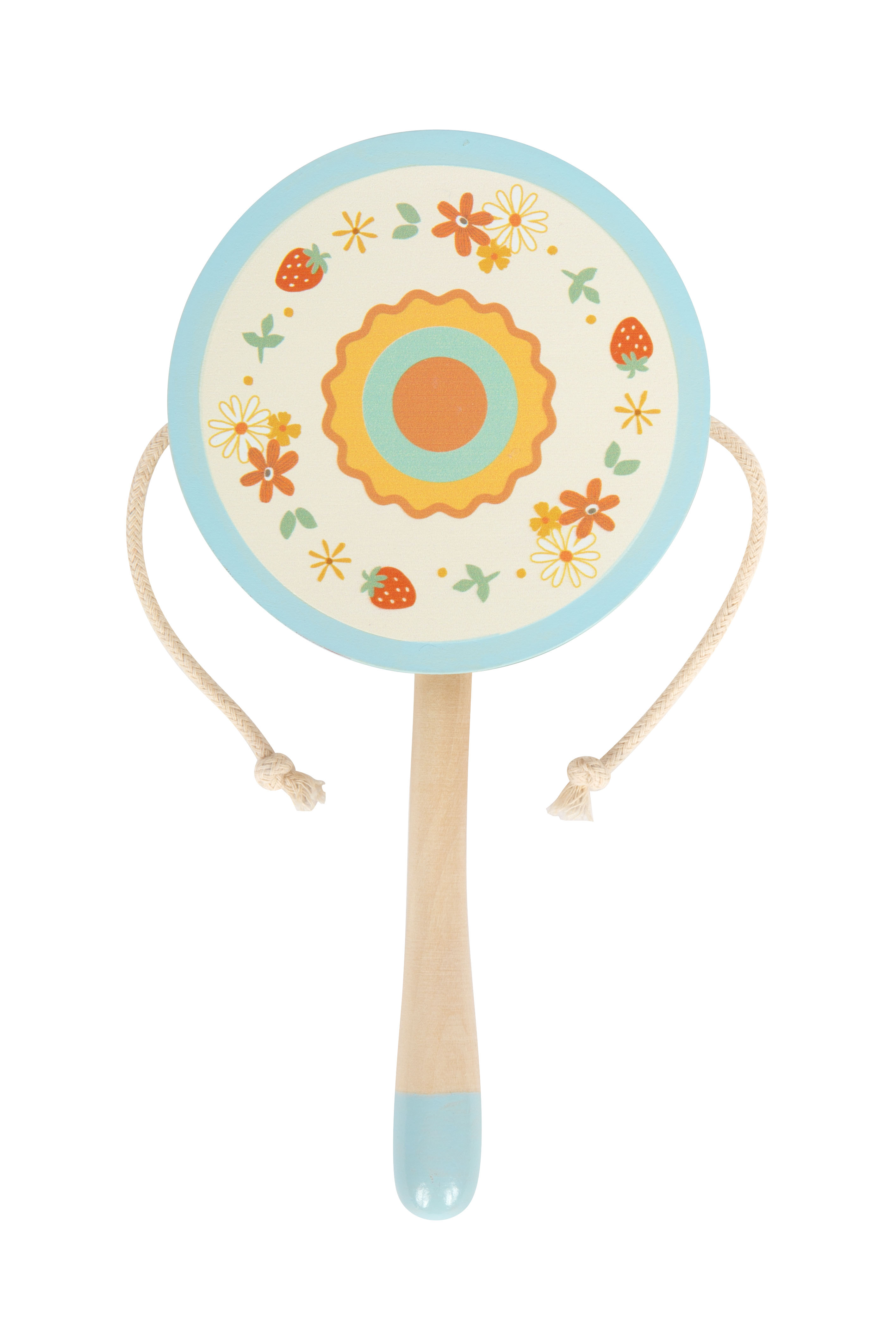 Affentrommel mit floralem Motiv