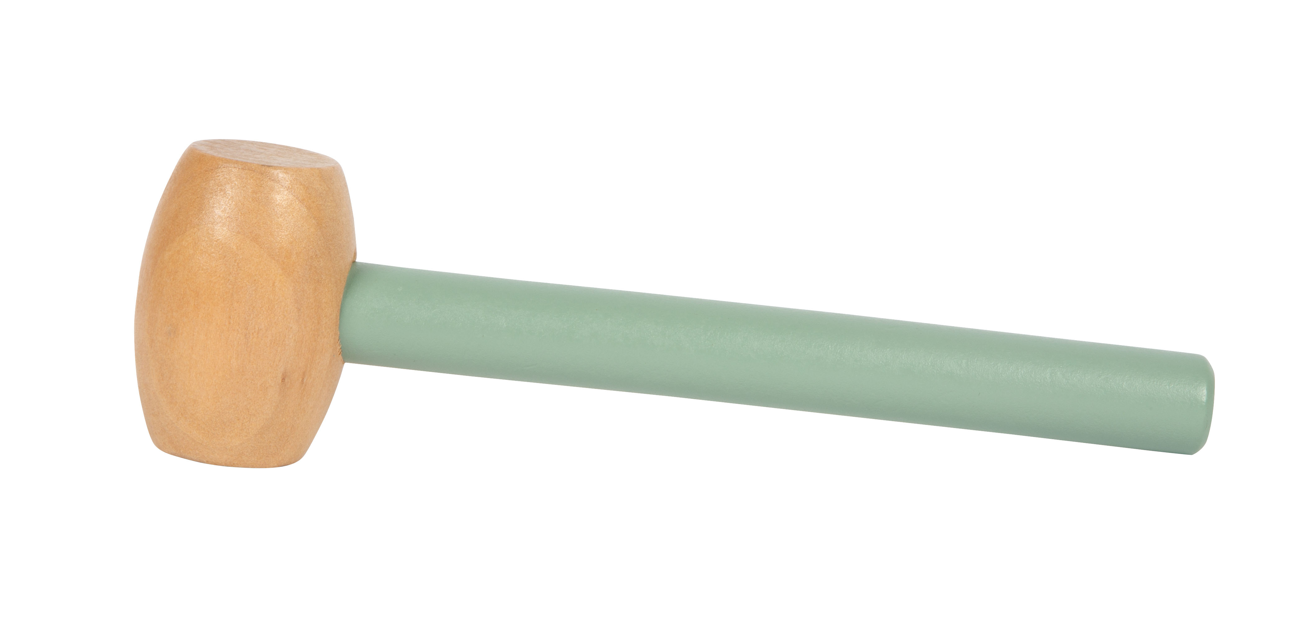 Kinder-Hammer aus Holz mit salbeigrünem Griff