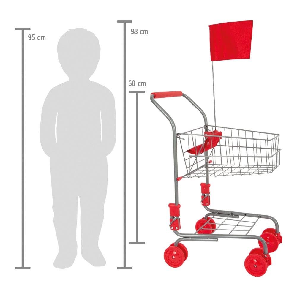 Einkaufswagen silber für Kinder
