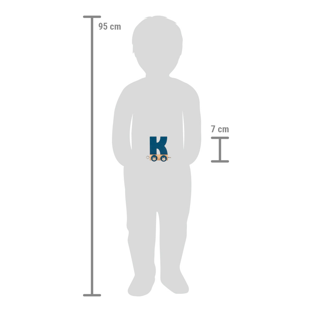 Maßstabsskizze vom Buchstabenzug K