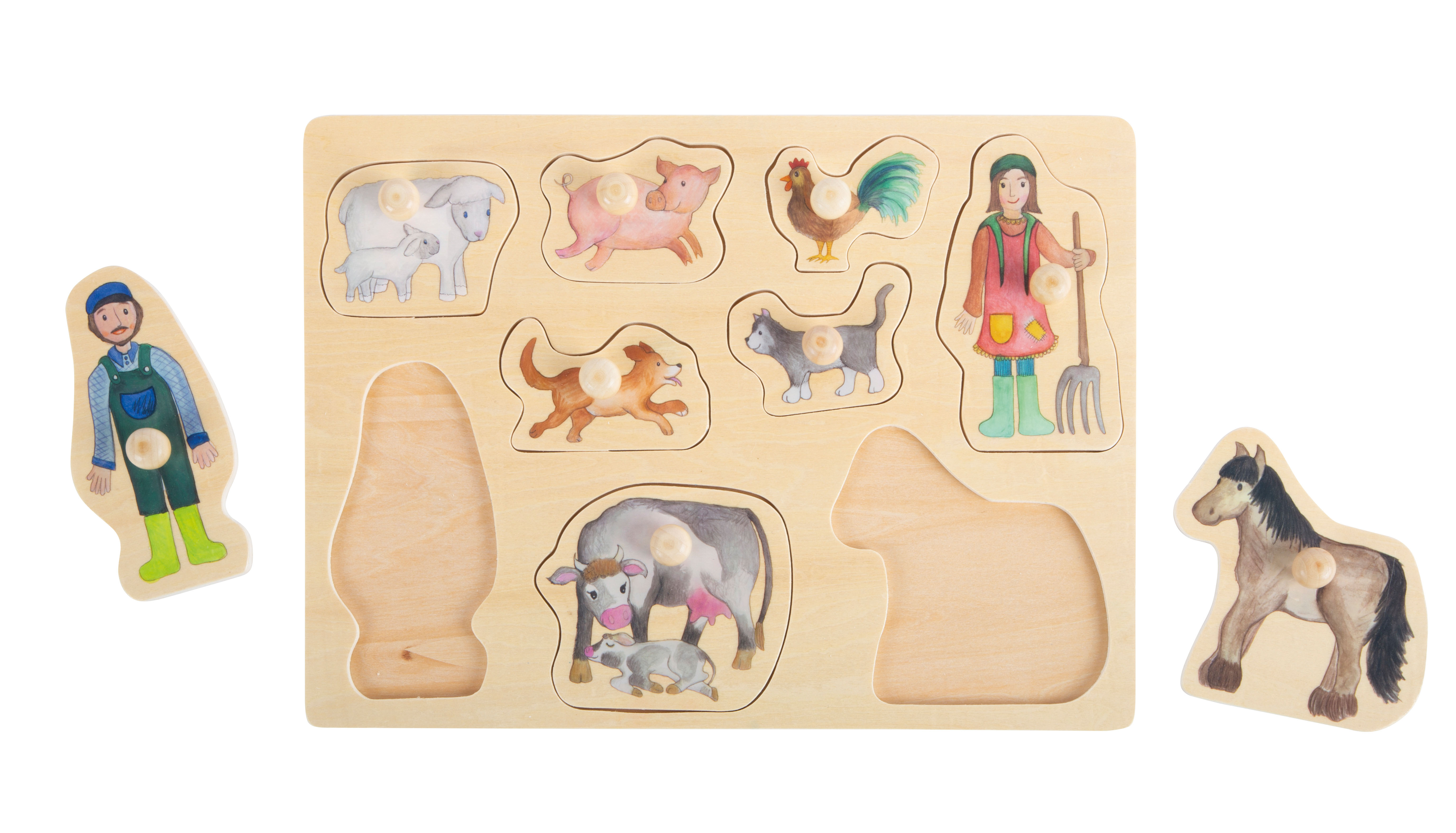 Setzpuzzle Bauernhof & Landleben für Kinder