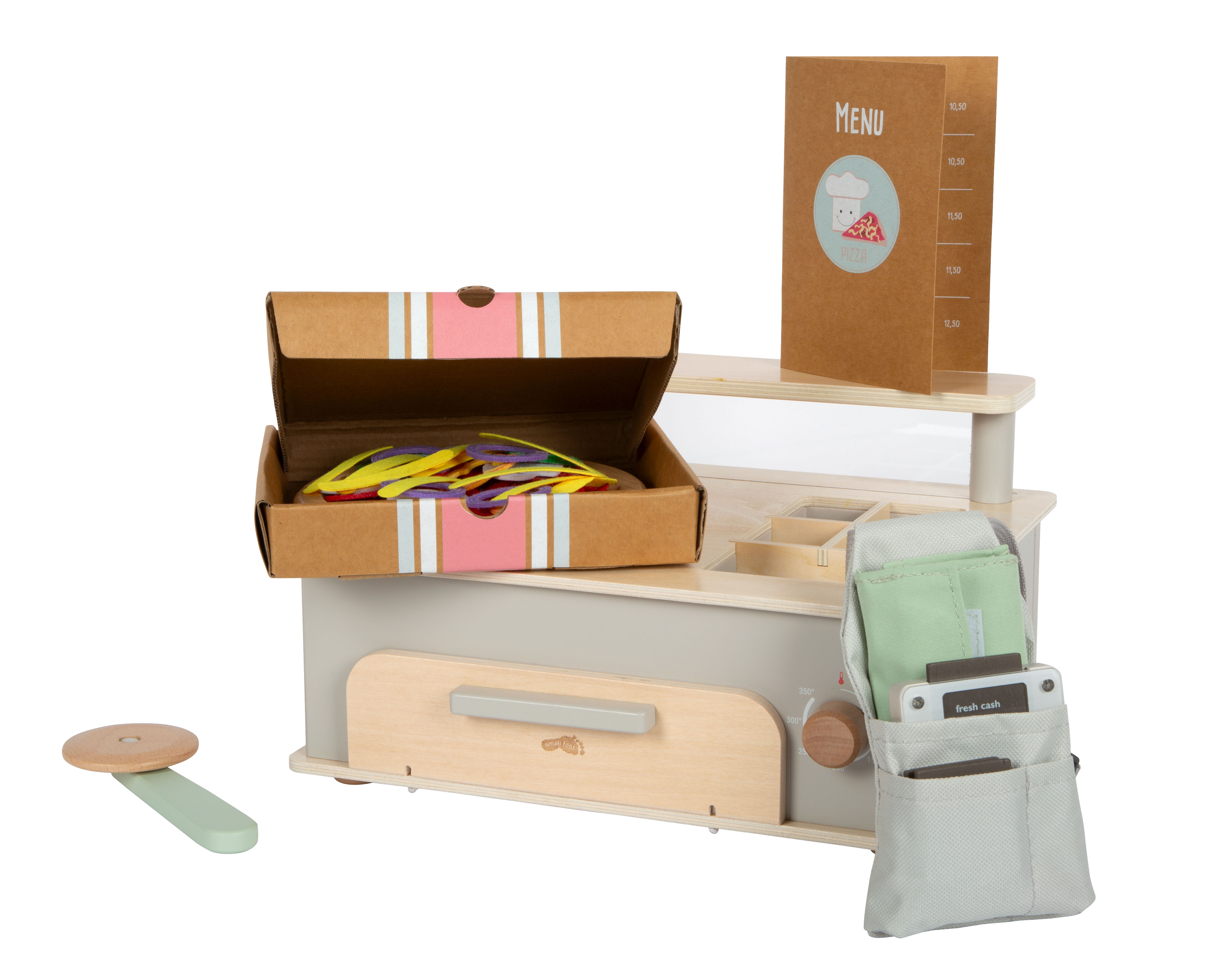 Pizza-Set mit Ofen, Pizzaschneider, Transport