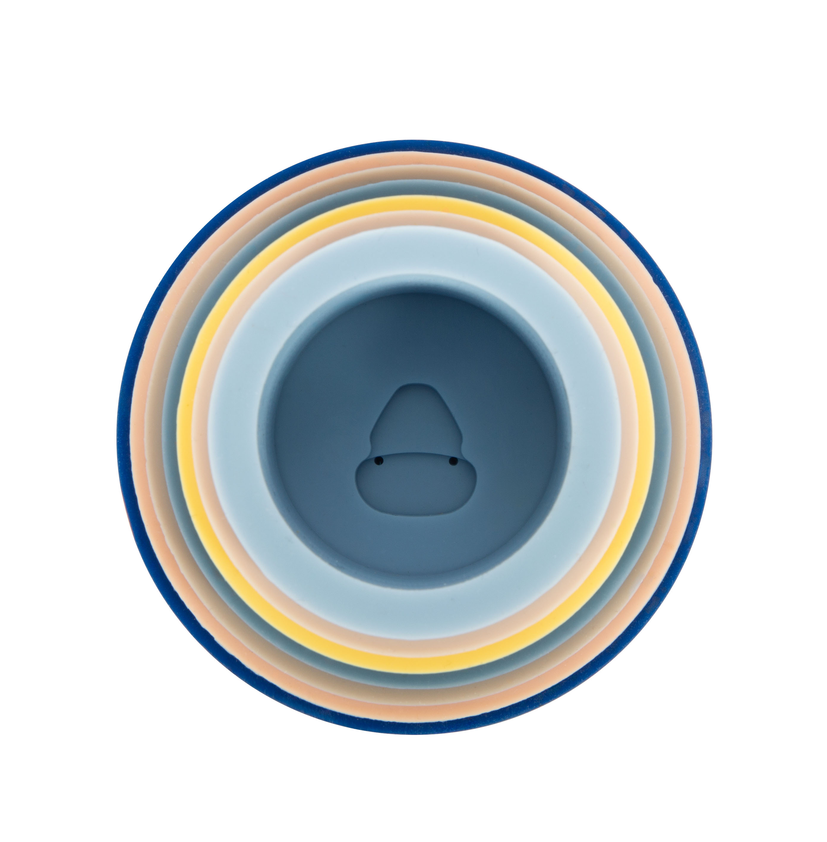 Silikon-Stapelbecher: Cup-in-Cup Farben