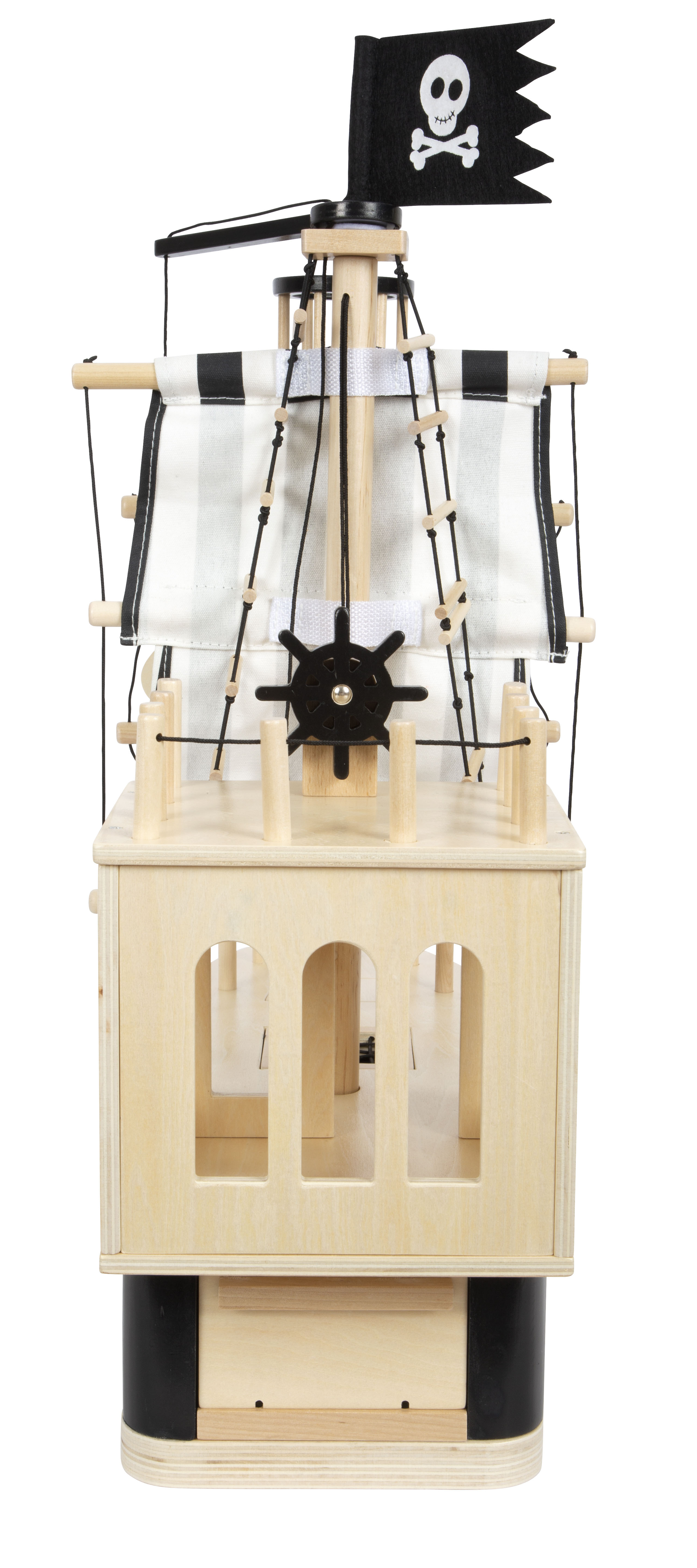 Piratenschiff aus Holz für Kinder