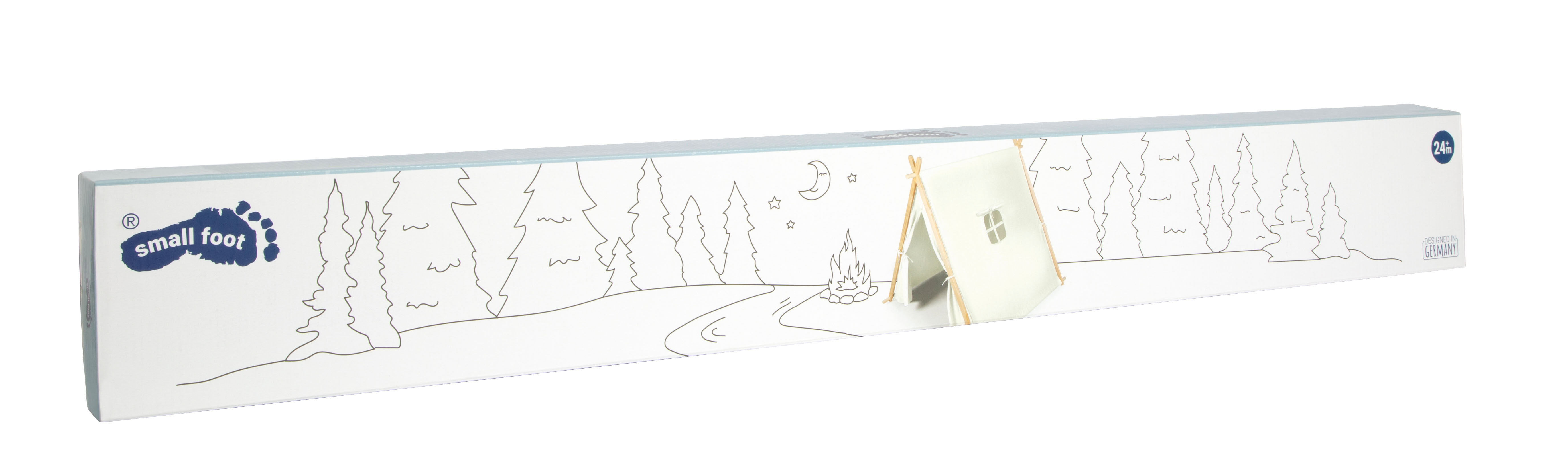 Spielzelt naturweiß Verpackung