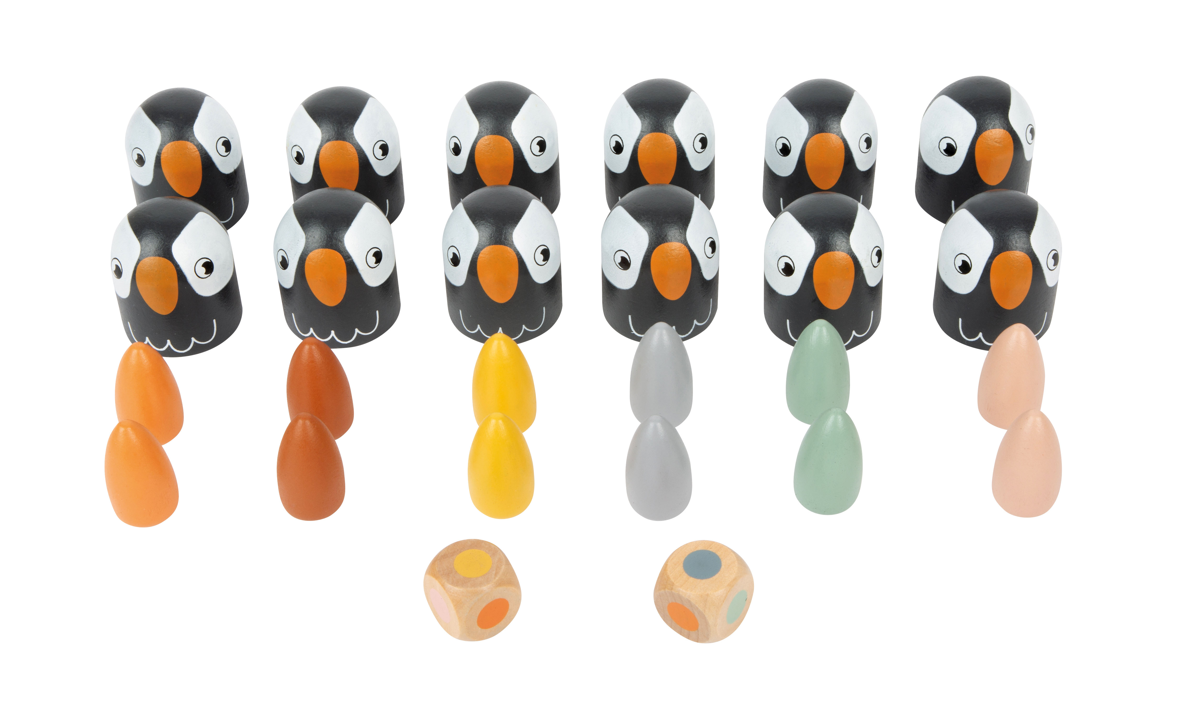 Mit 6 unterschiedlichen Farben und zwei Würfeln