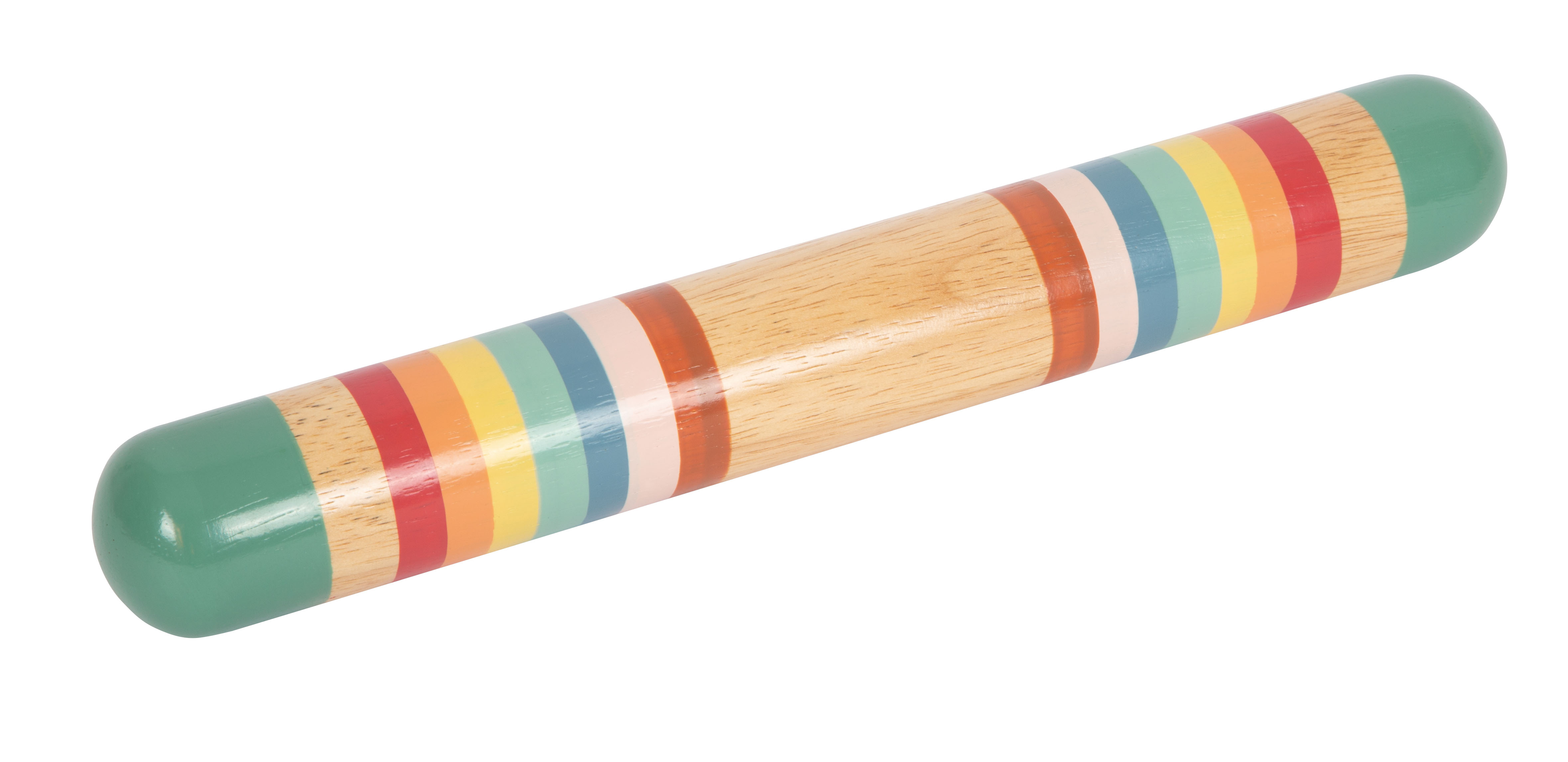 Regenmacher aus Holz in Regenbogen-Farben
