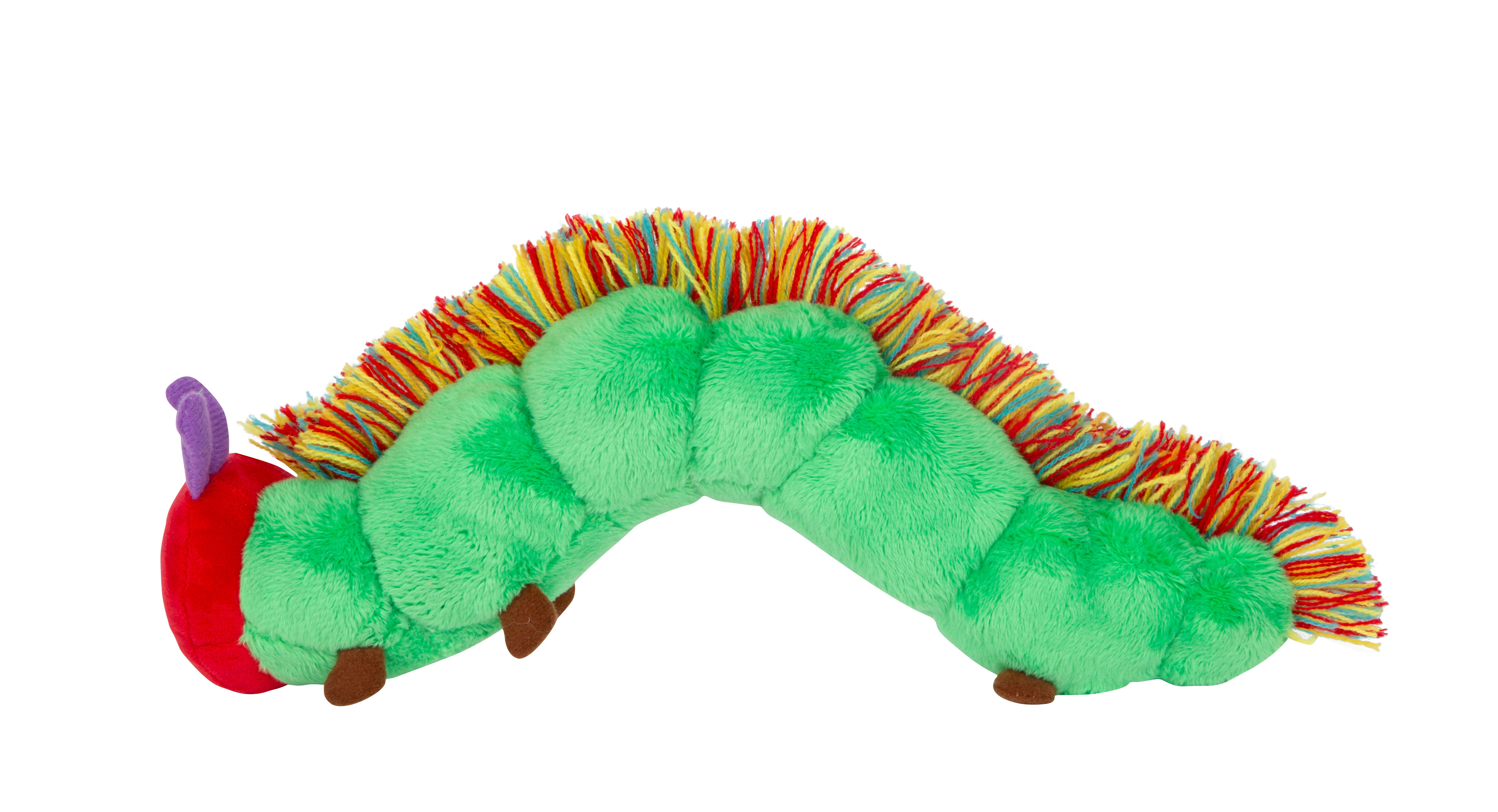 Raupe Nimmersatt mit bunten Fäden