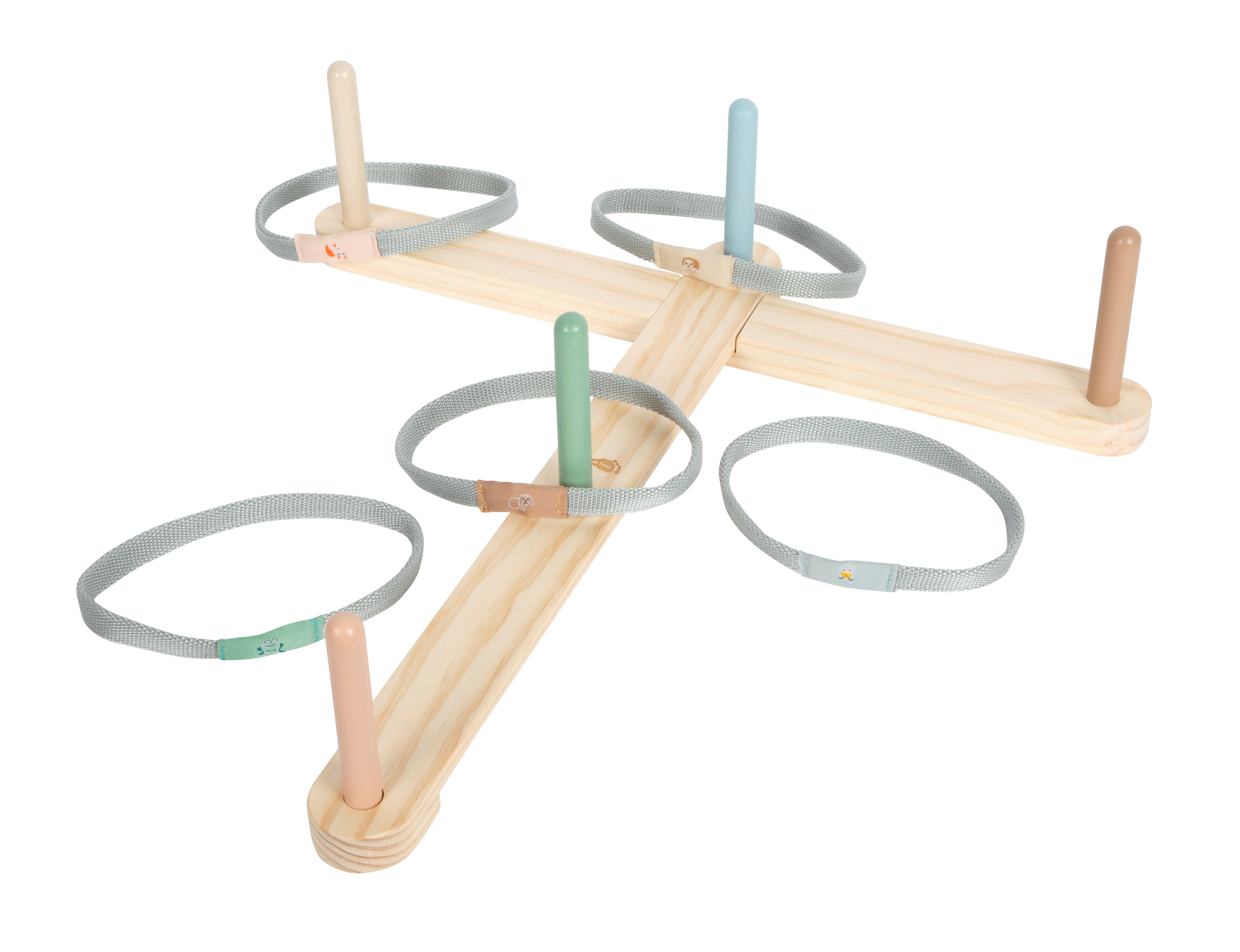 Ringwurfspiel mit verstellbarem Gerüst