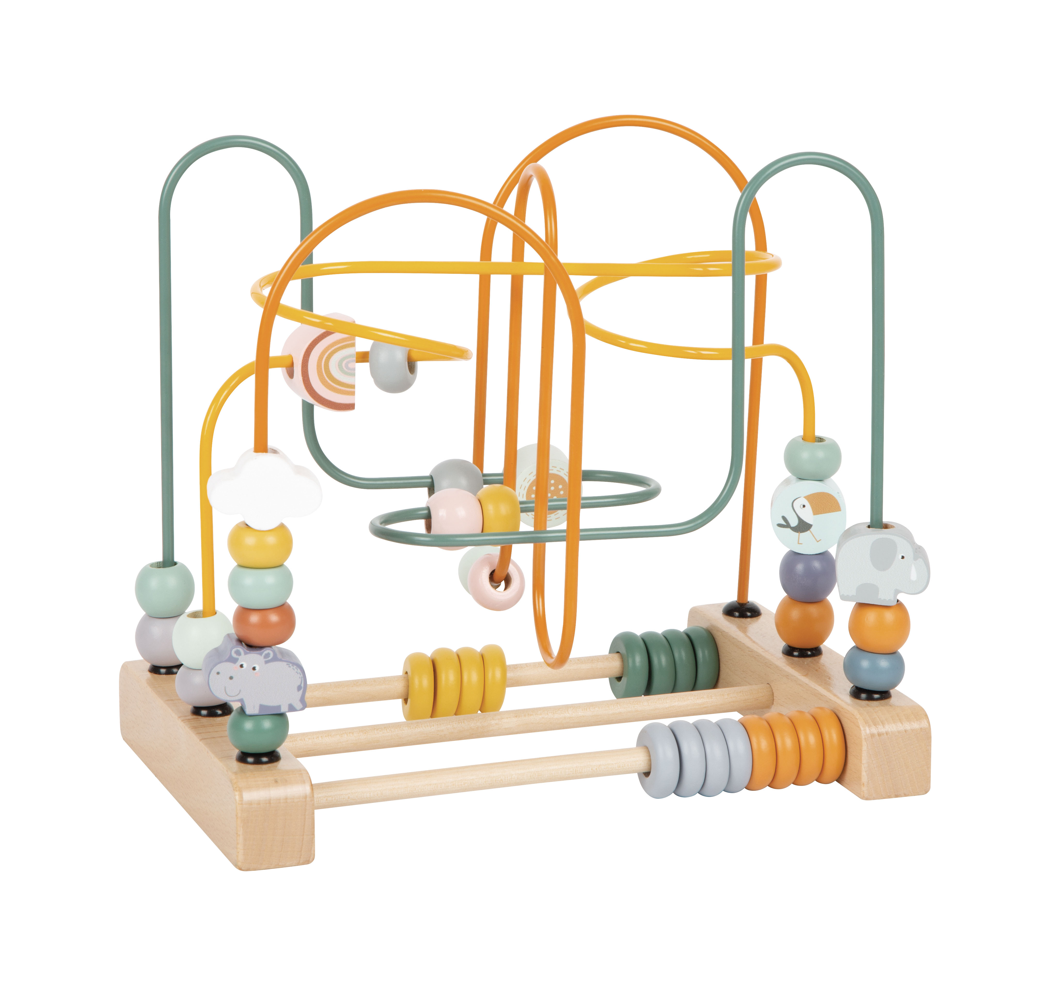 Kinderkugelbahn, Holzspielzeug, Beads, Riesen-Labyrinth, Montessori