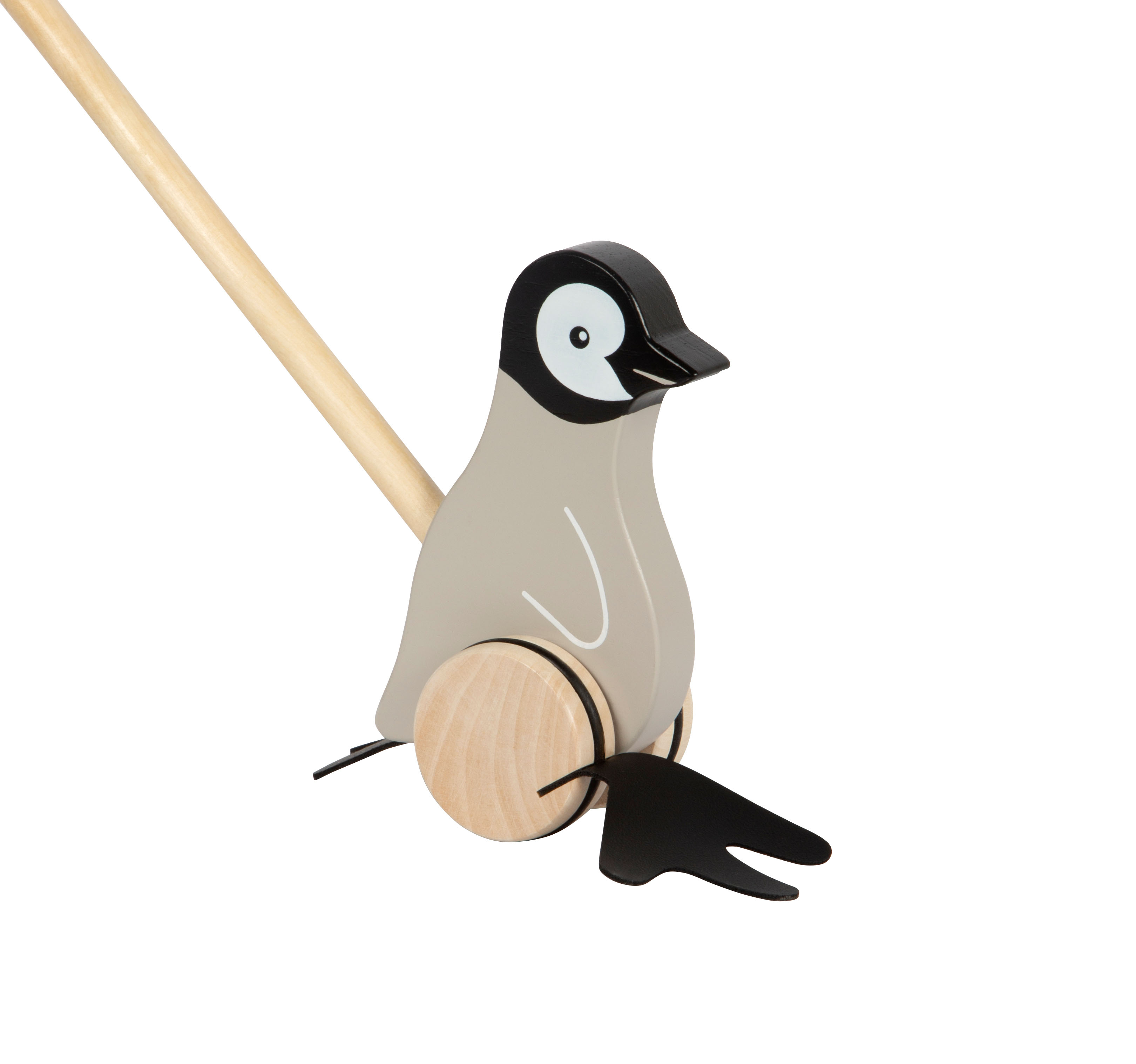 Pinguin zum Schieben mit Watschel-Füßen