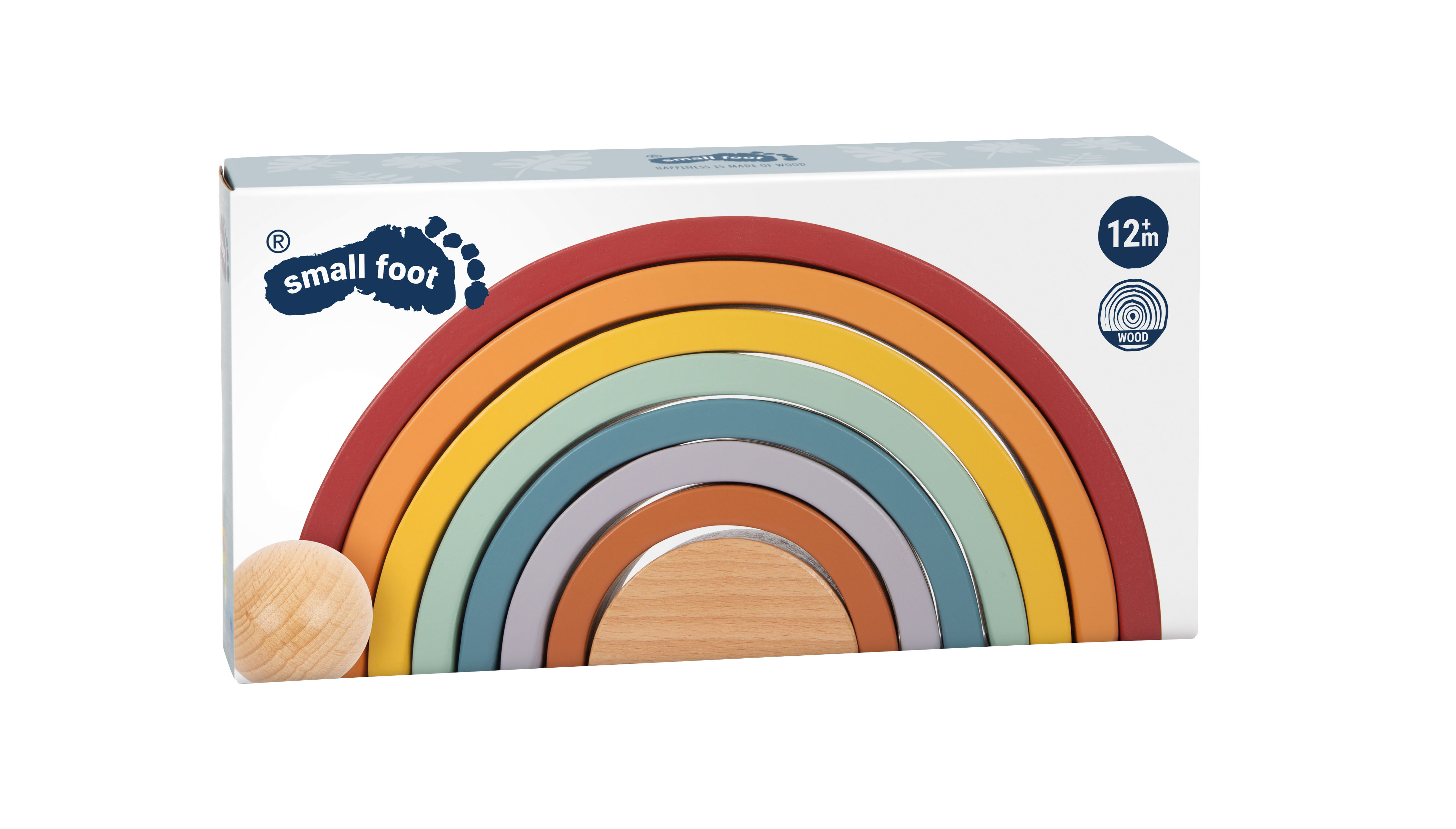 Holzbausteine Regenbogen „Safari“ für Kinder