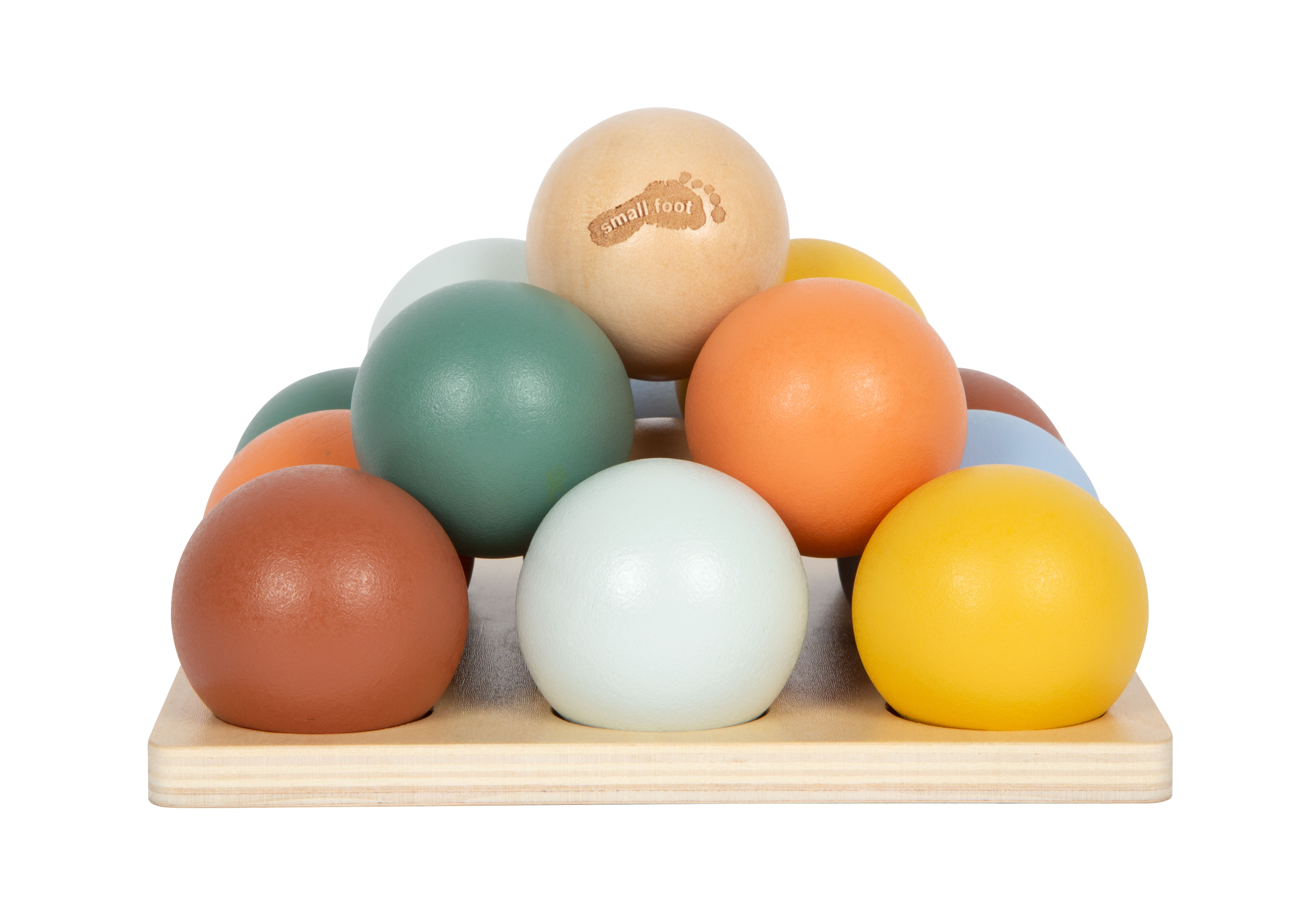 Pyramide aus Kugeln für Montessori Sortierspiel