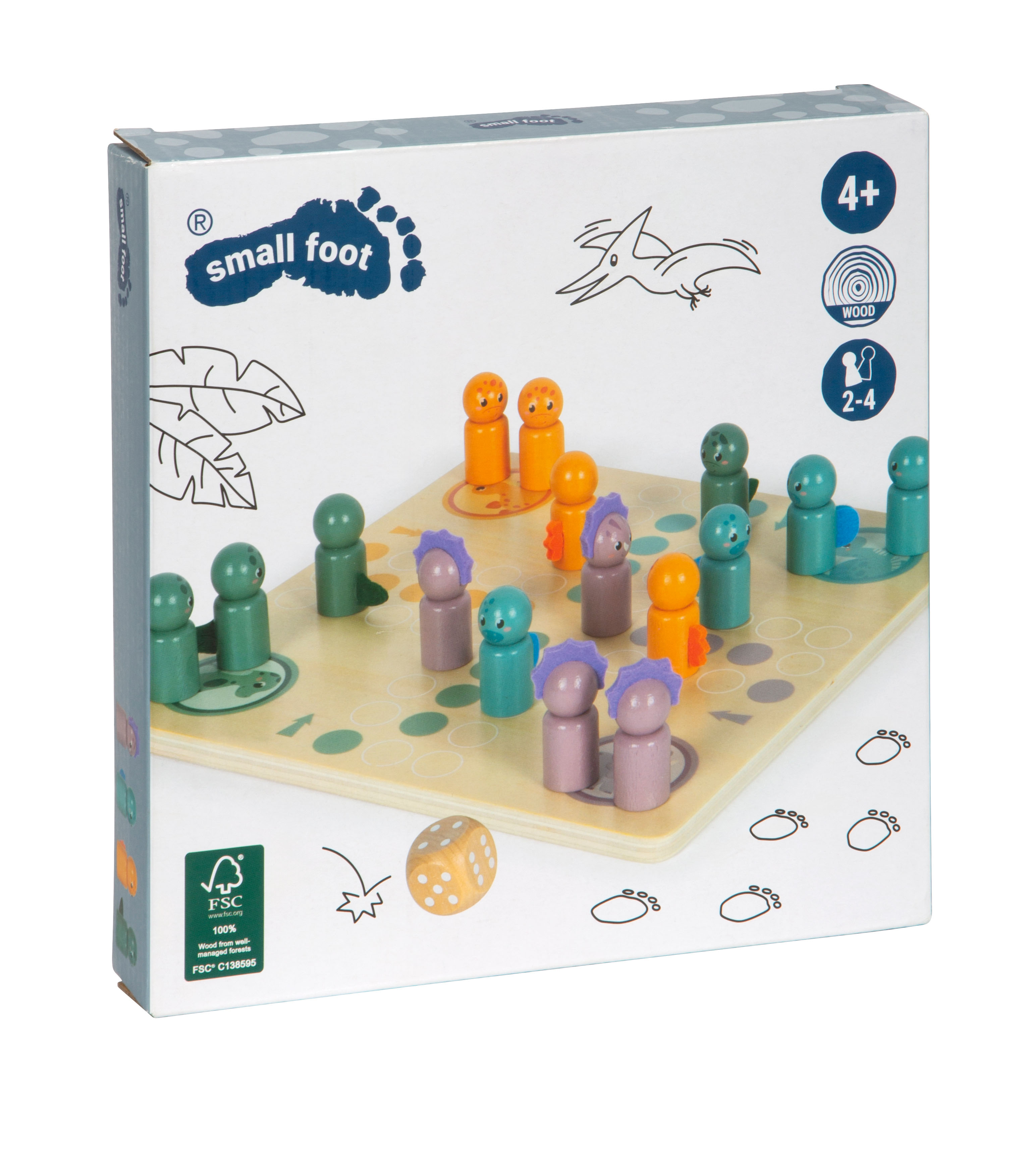 Ludo „Dino“ für Kinder