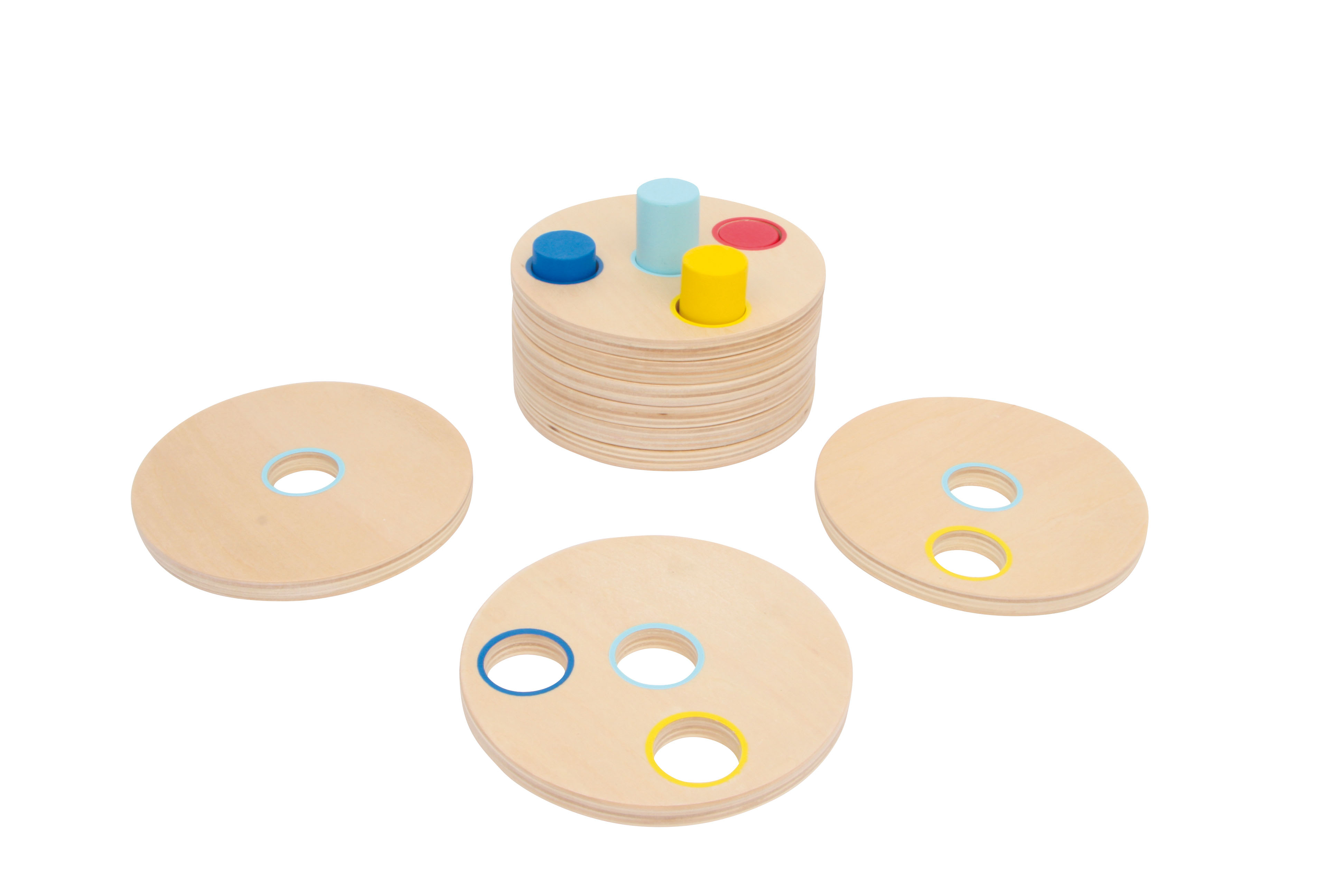 Montessori-Steckspiel aus Holz für Kinder