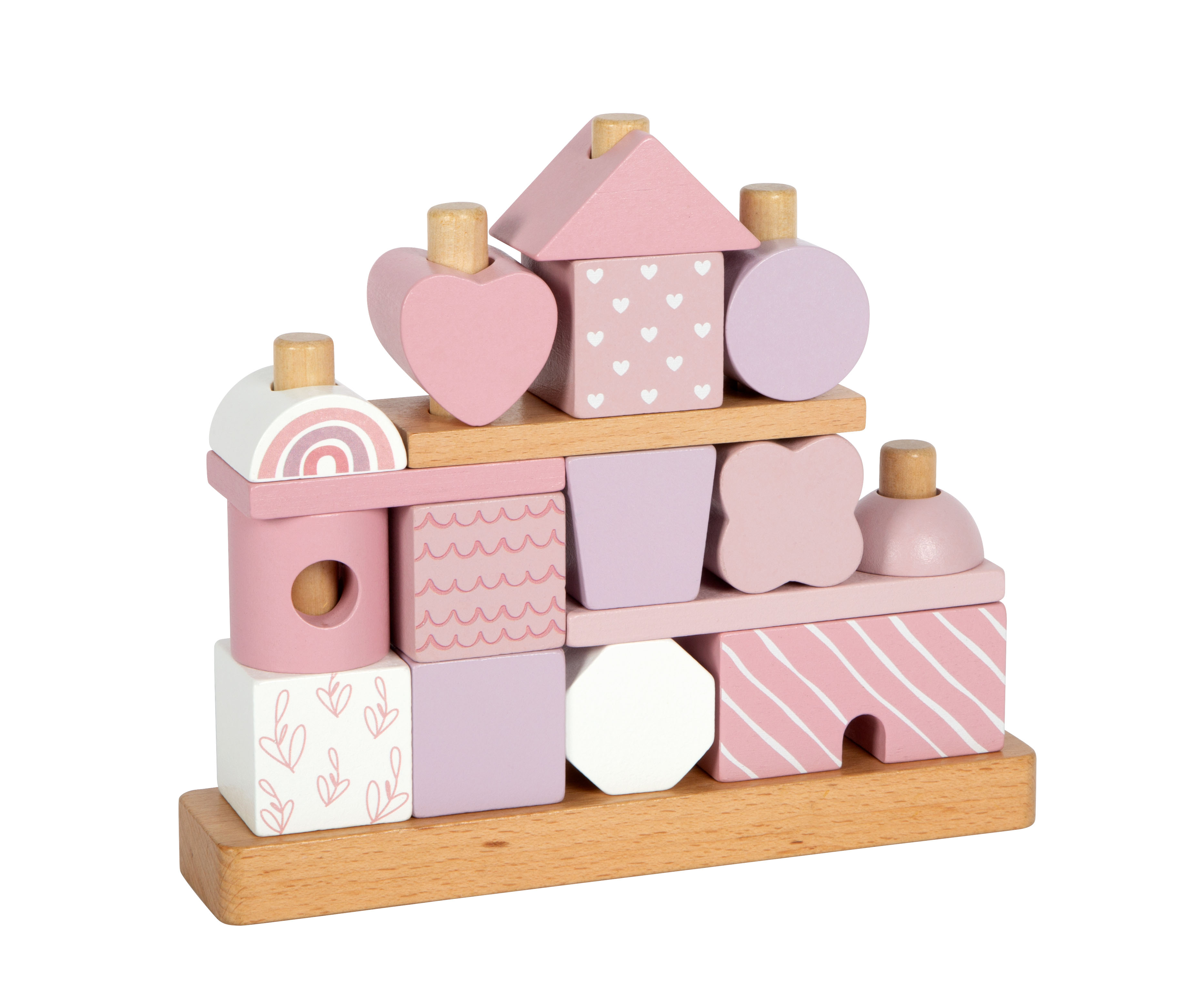 Bausteine aus Holz zum kreativen stapeln