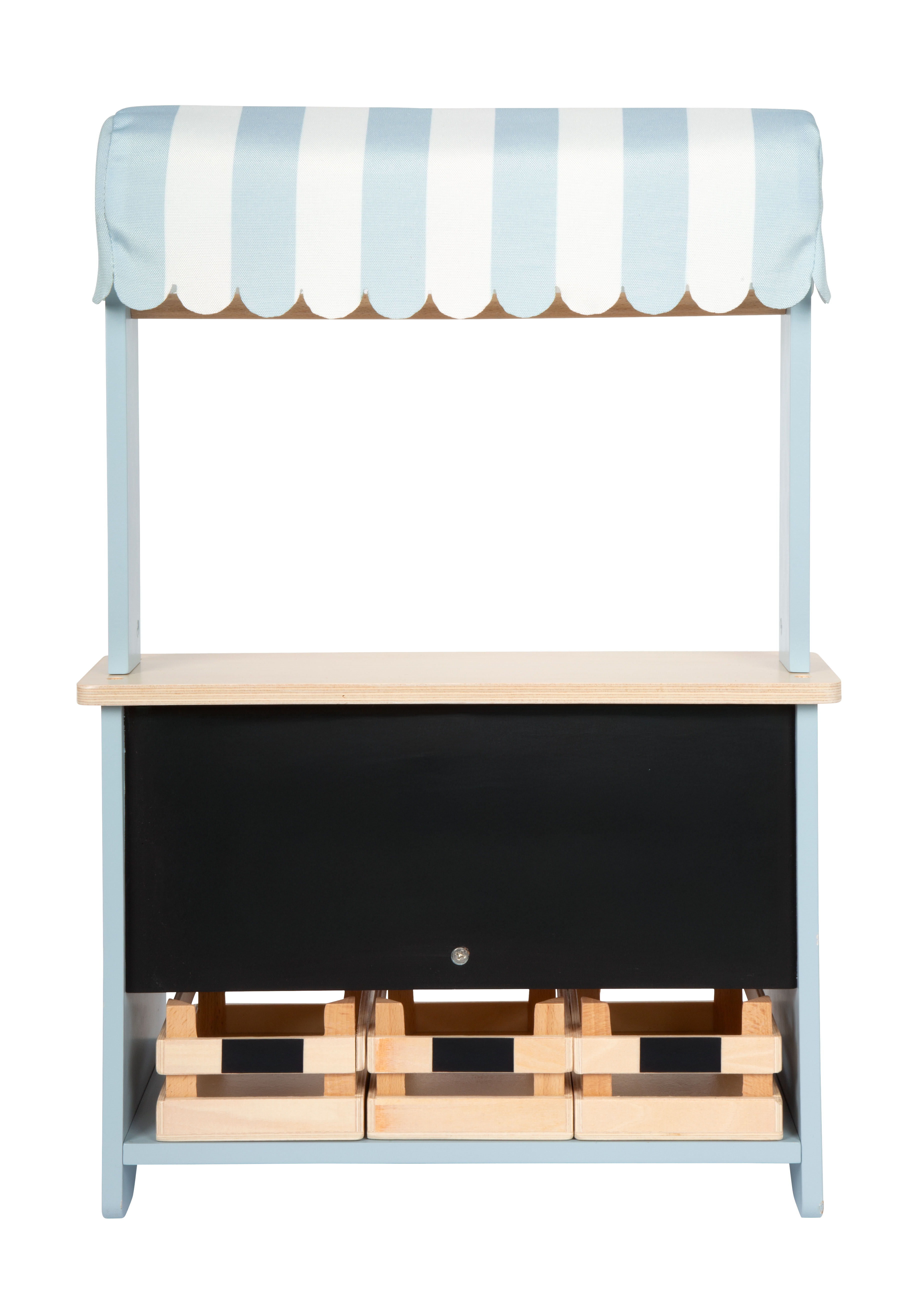 Kaufladen kompakt blau von vorn