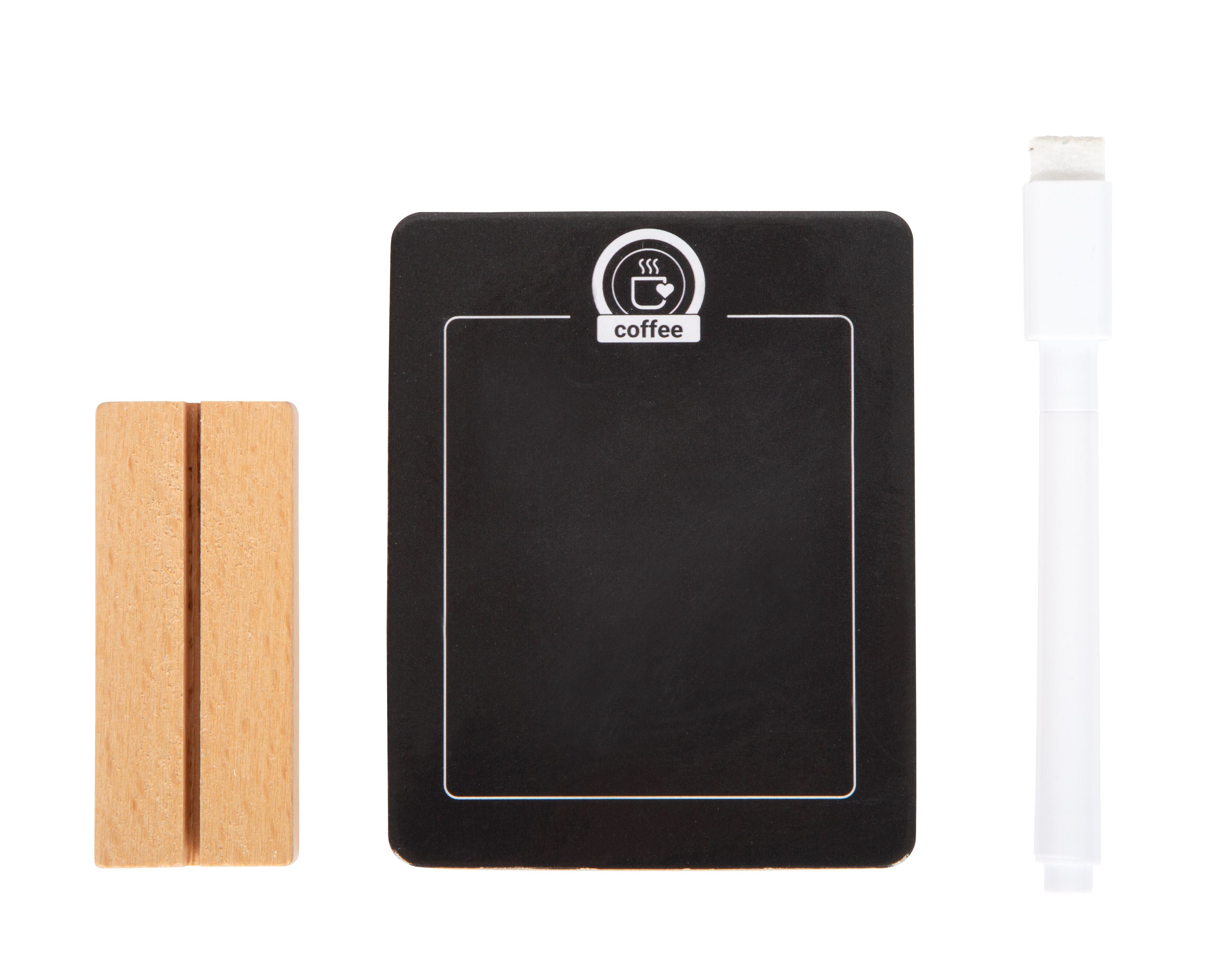 Barista-Café-Set mit Aufstellschild und Stift