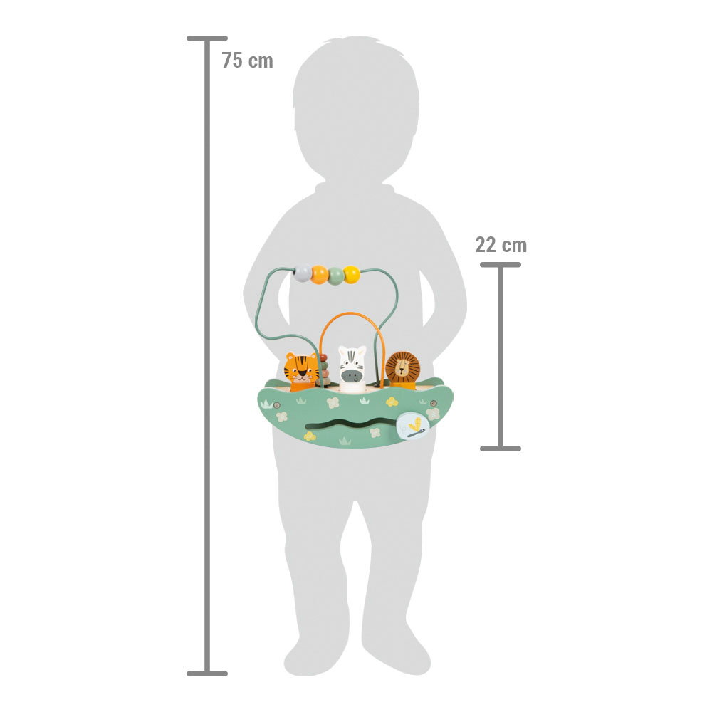 Motorikschleife mit Wippe „Safari“ für Kinder