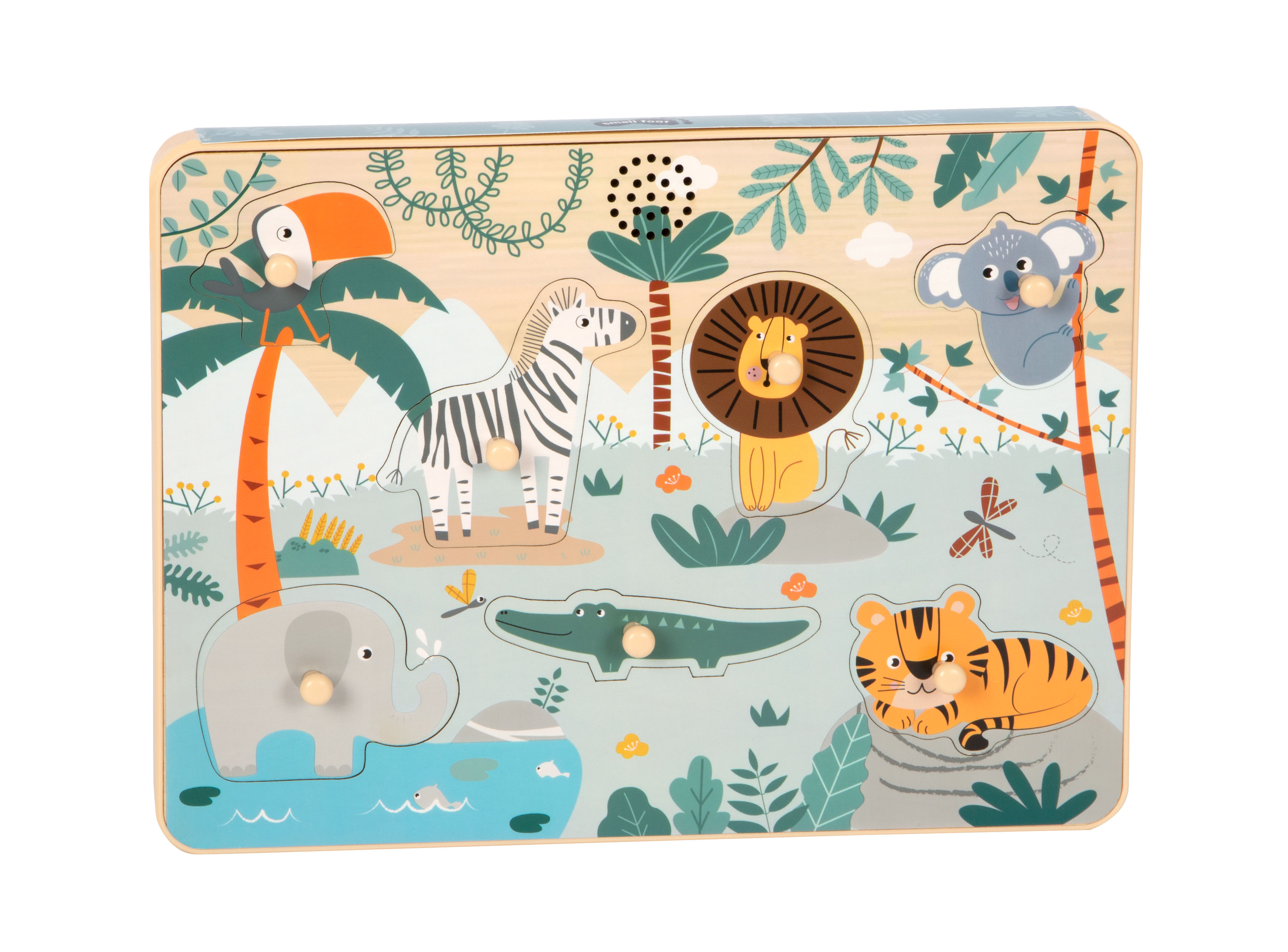 Safari Tierpuzzle mit Sound-Funkion für Kinder